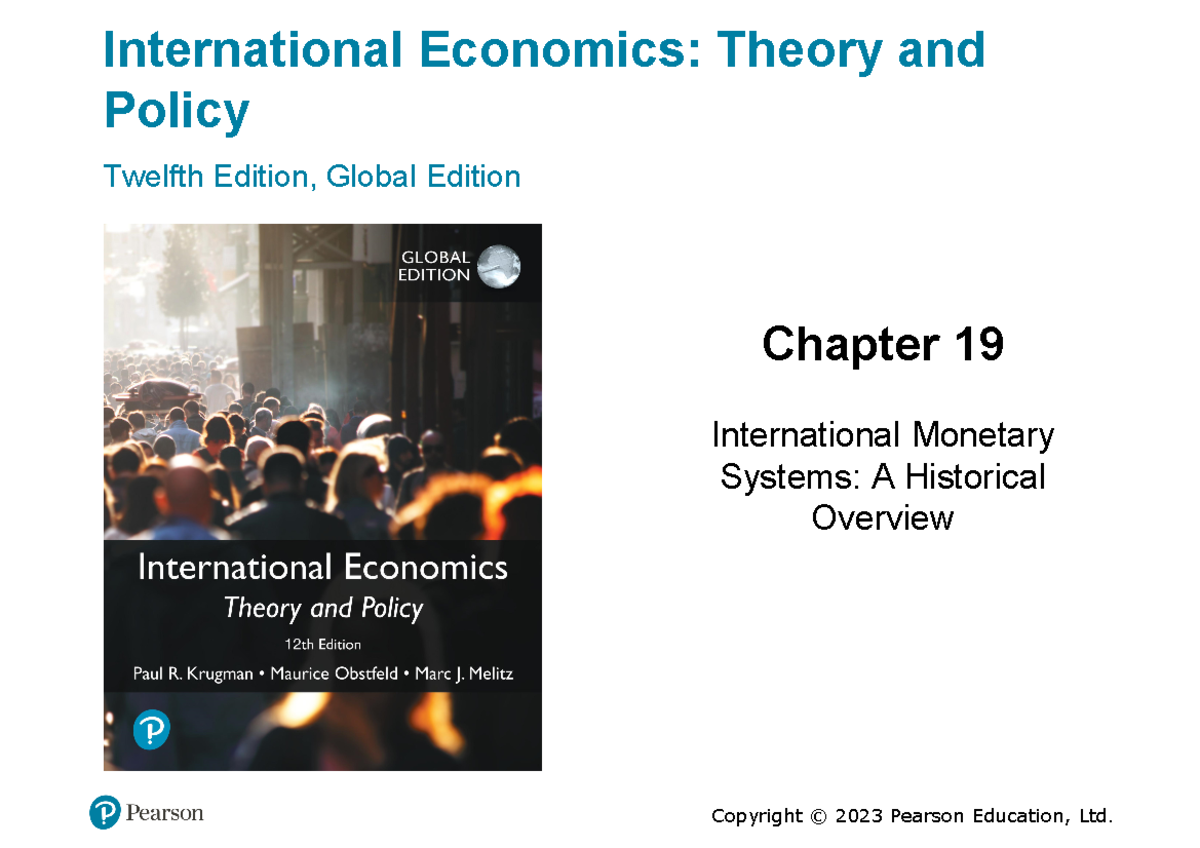 Lecture 7 - International Economics: Theory andPolicy Twelfth Edition ...