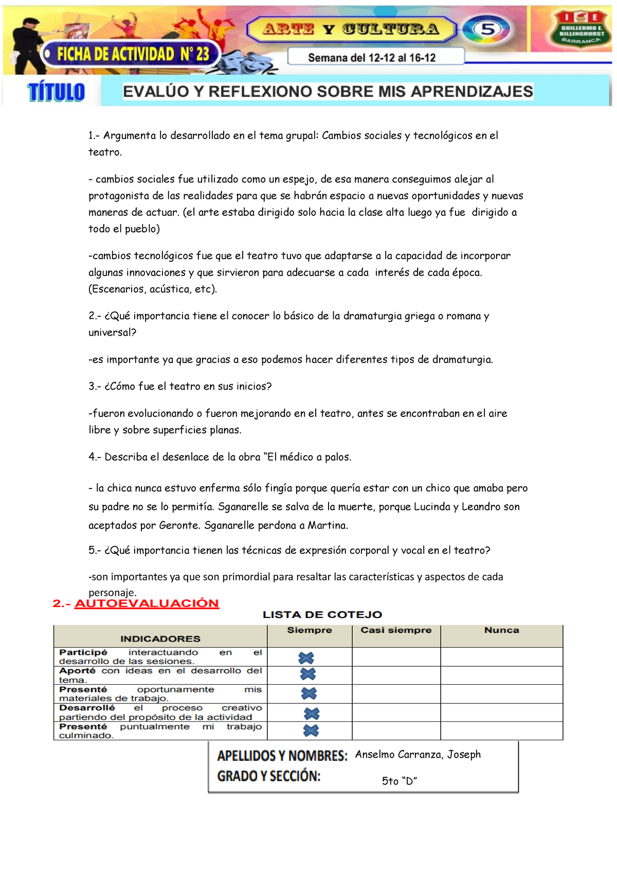 Examen Arte Y Cultura - Arte - 1.- Argumenta Lo Desarrollado En El Tema ...