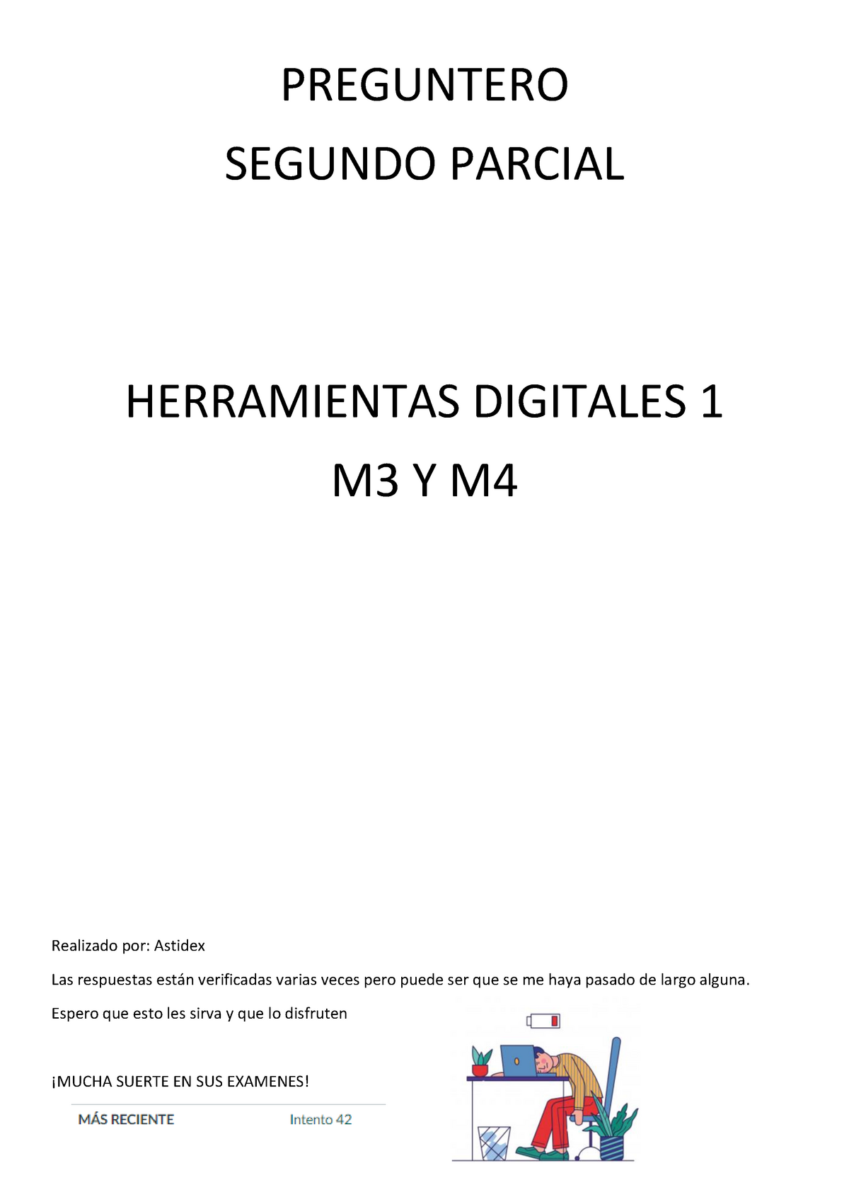 Preguntero 2do Parcial Herramientas Digitales 1 - PREGUNTERO SEGUNDO ...