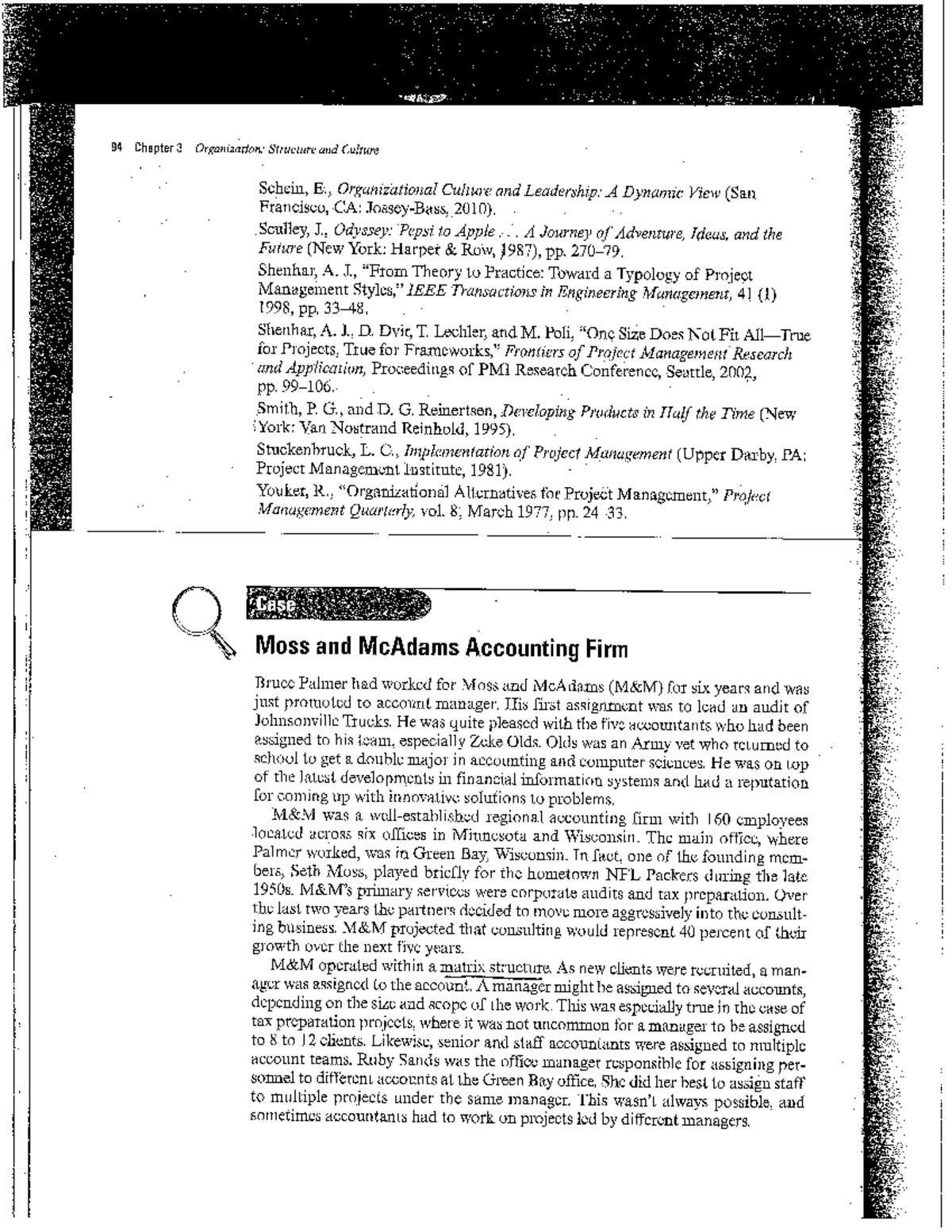 Moss and Mc Adams Accounting Firm Case - PJM 6000 - Studocu