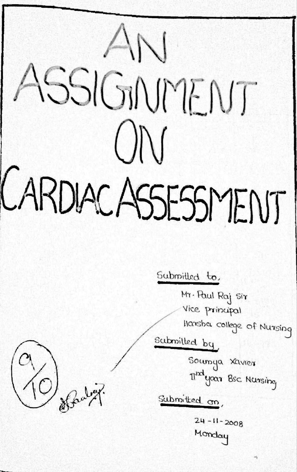 cardiac health care assignment