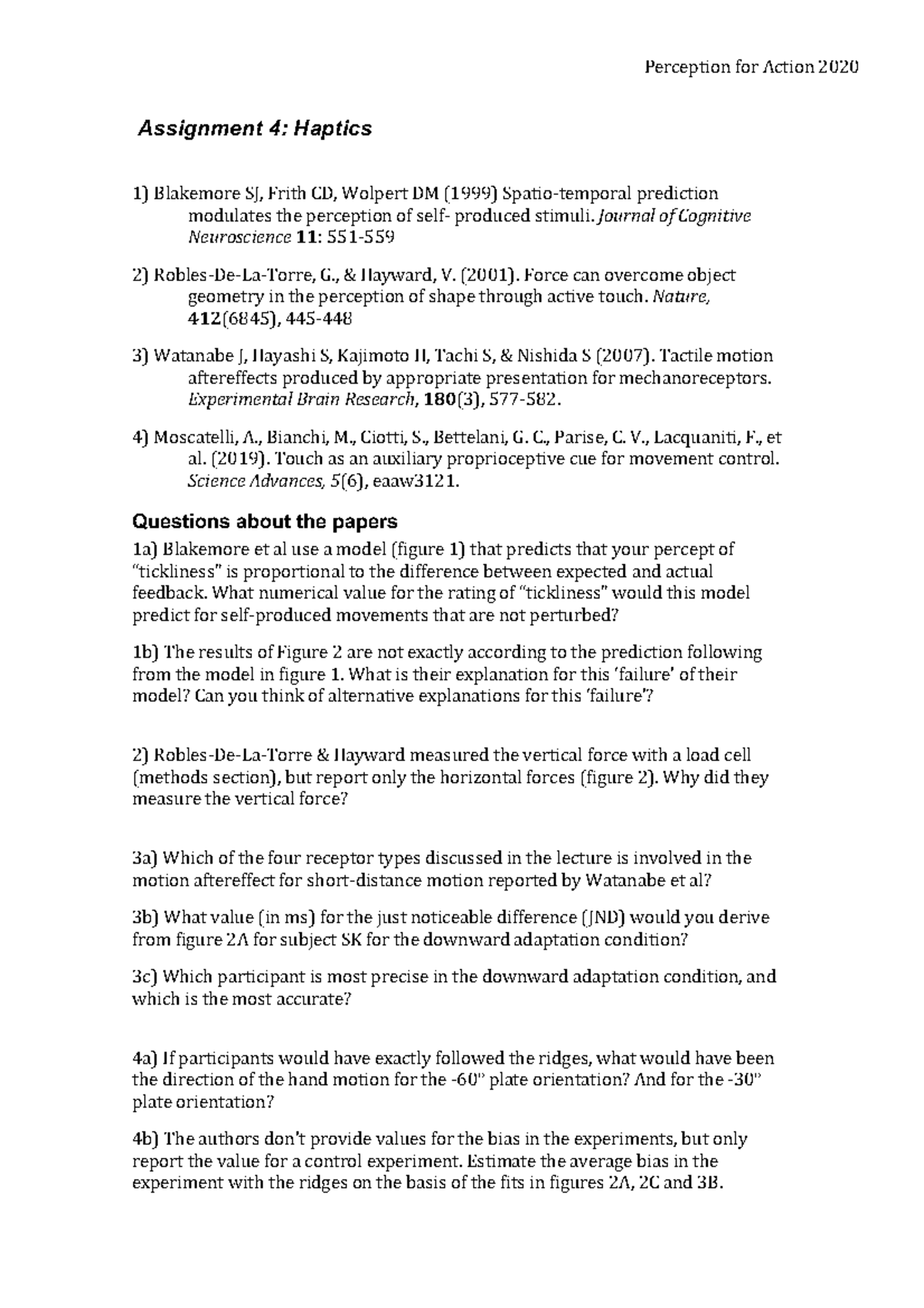 Assignment 4 The Questions For Week 4 Studeersnel