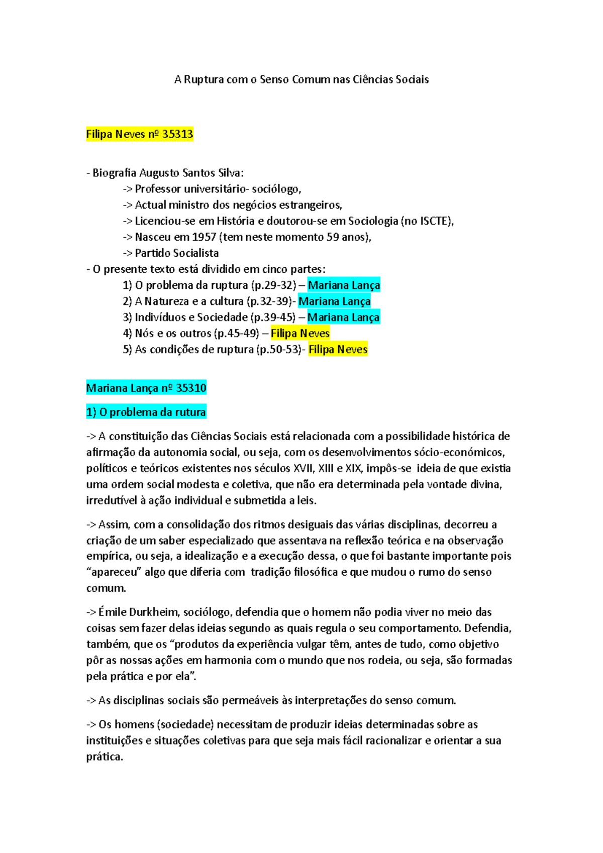 A Ruptura Com O Senso Comum Nas Ciências Sociais - A Ruptura Com O ...