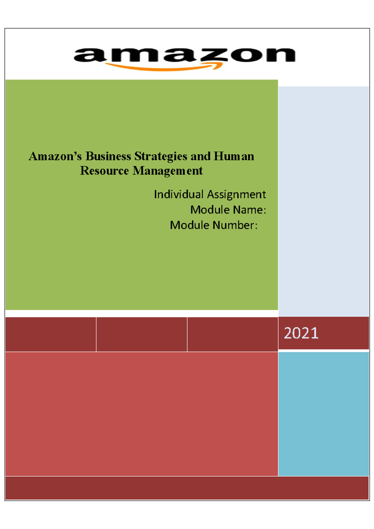 Amazon Assessment Amazon’s Business Strategies and Human Resource ...