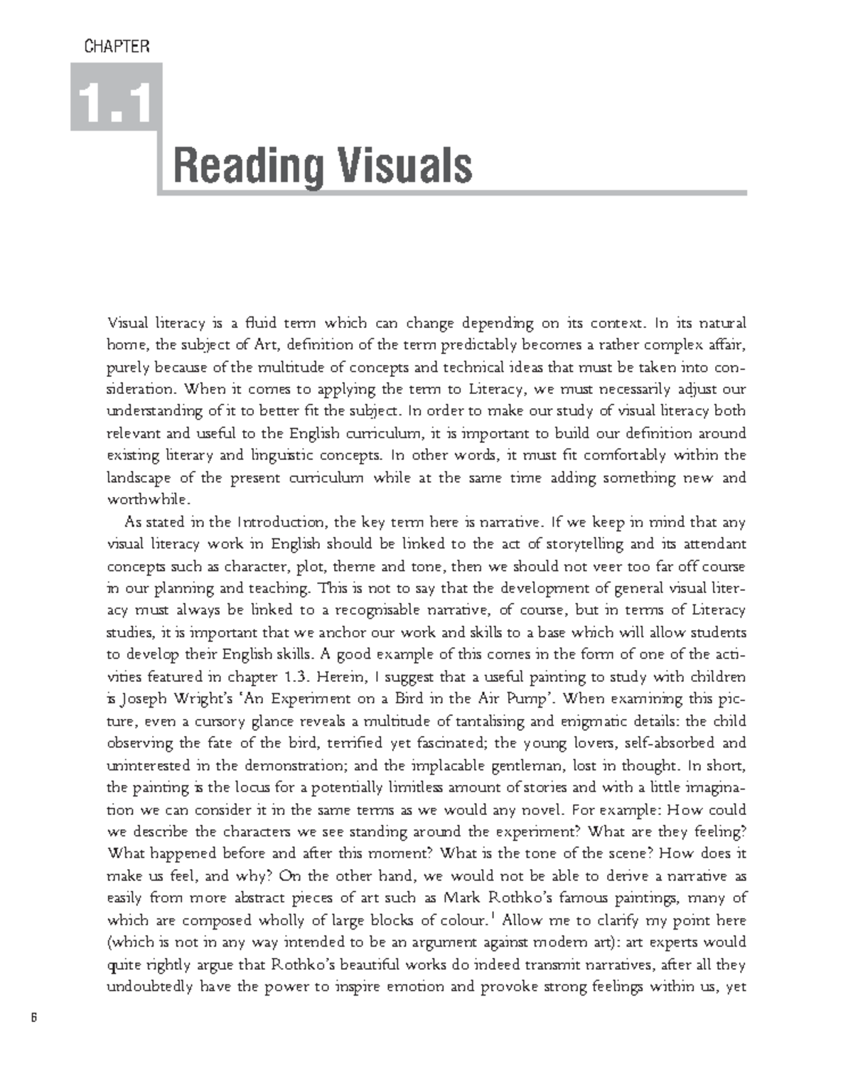 Tim Stafford - Reading Visuals (Chapter 1) - CHAPTER 1. Reading Visuals ...
