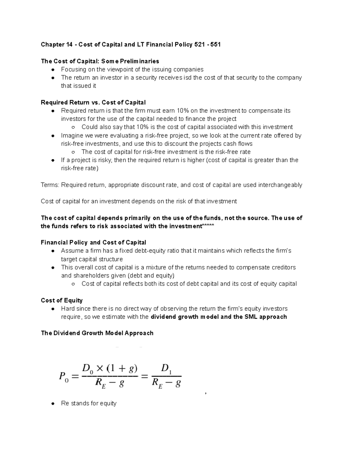 cost-of-capital-chapter-13-the-cost-of-capital-13-a-first-look-at