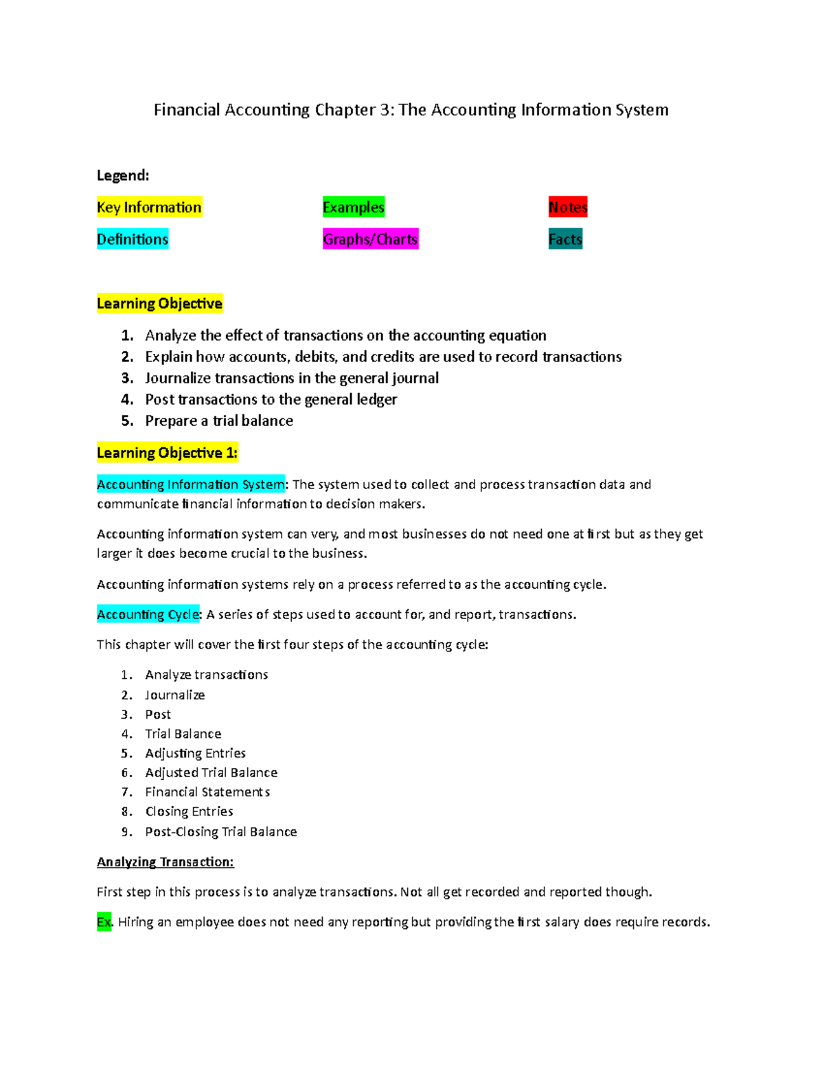 Chapter 3 The Accounting Information System - Financial Accounting ...