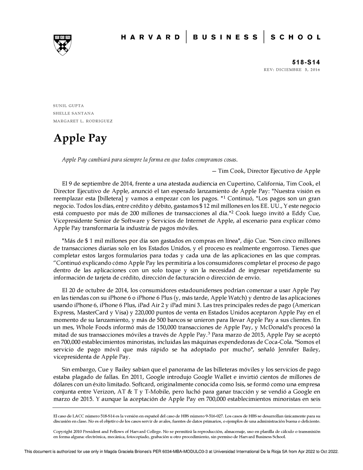 apple pay case study solution