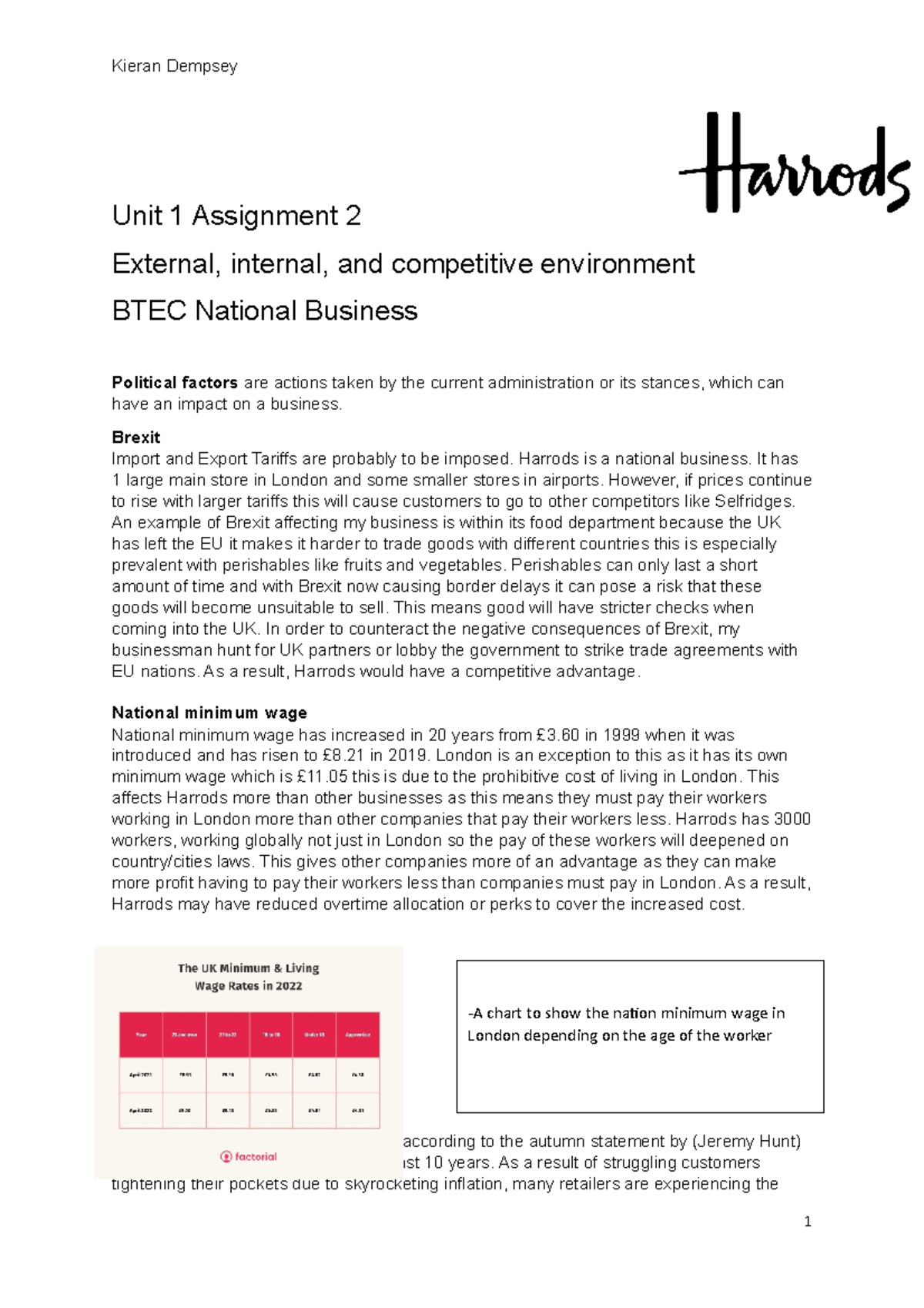 assignment environment