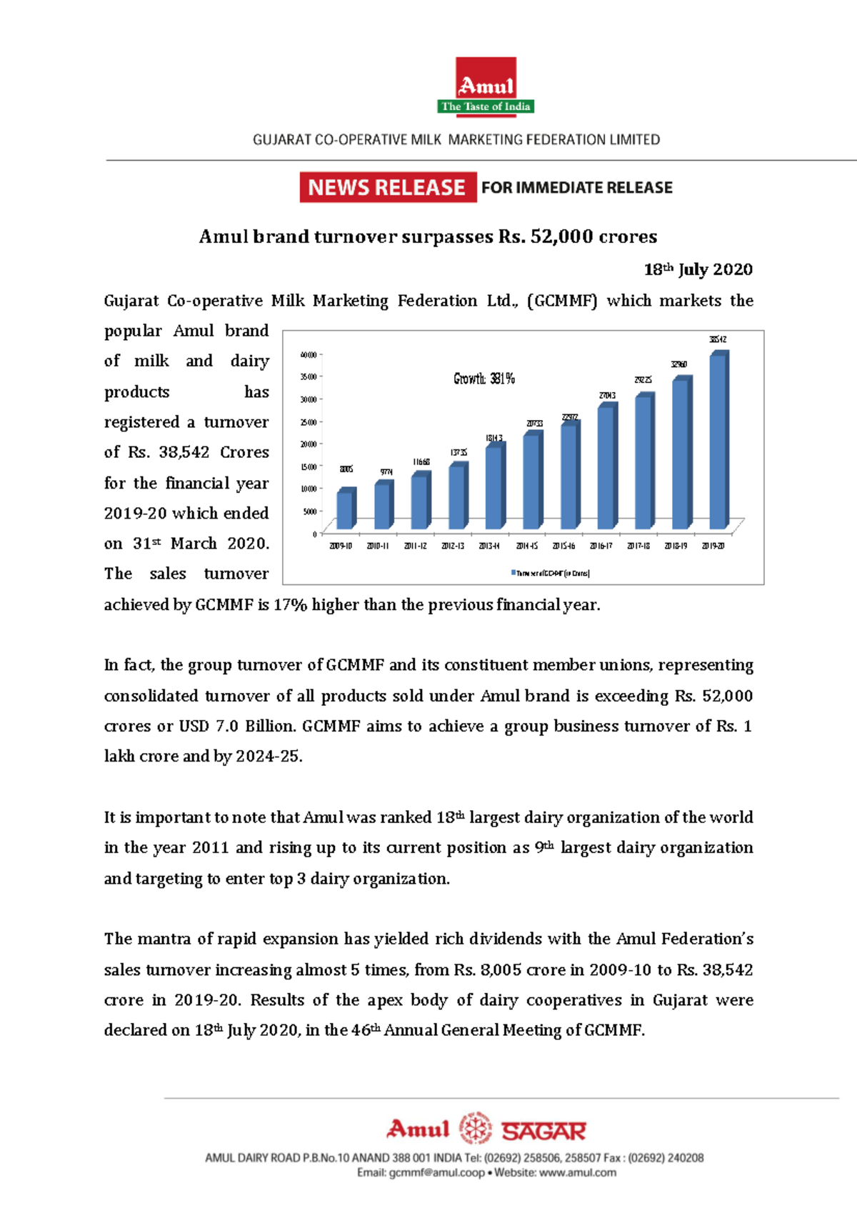 English Final Gcmmf Press Release for Annual General Meeting on 18th ...
