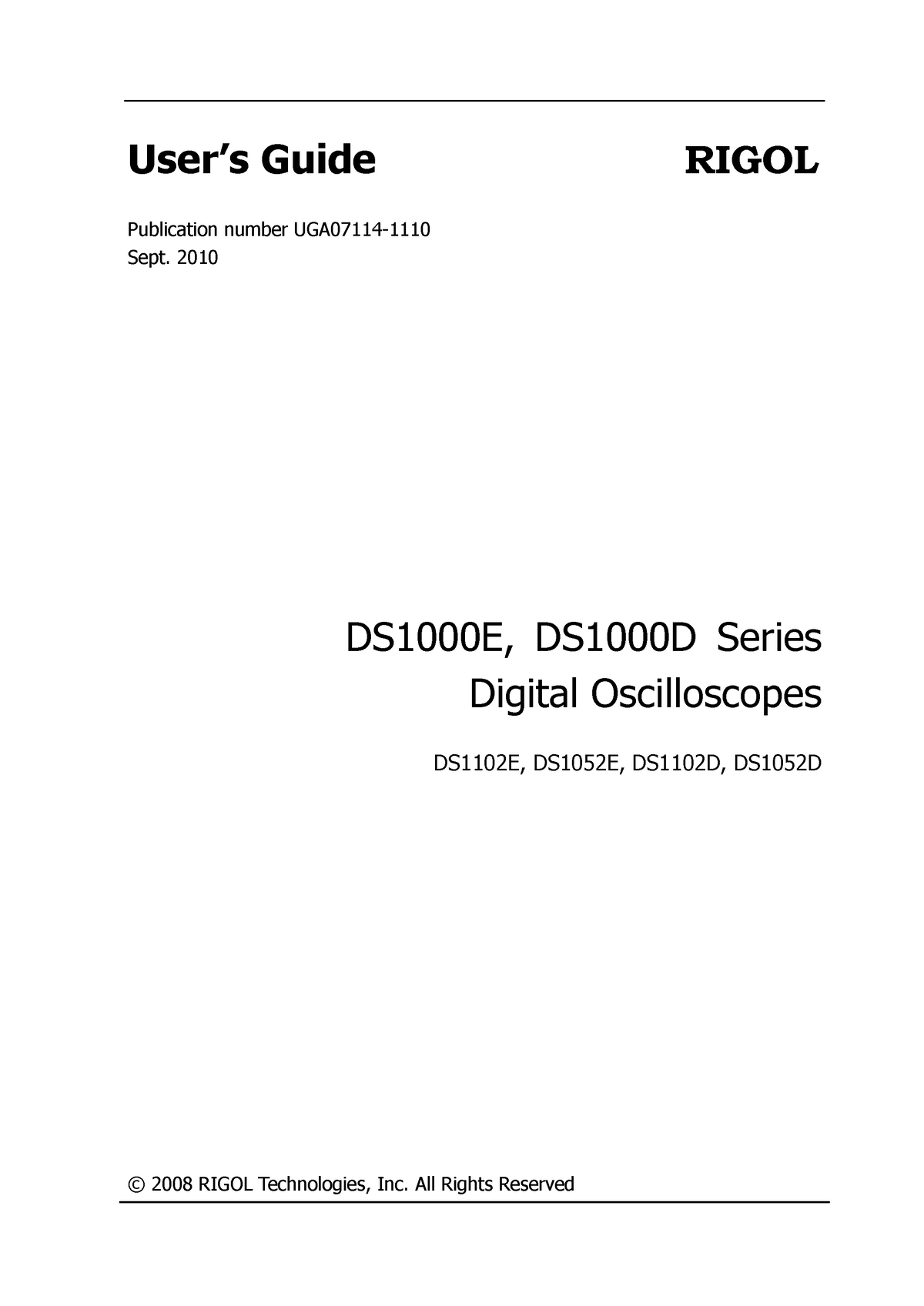 users-guide-ds1000e-this-is-a-guide-for-ds100e-user-s-guide-rigol