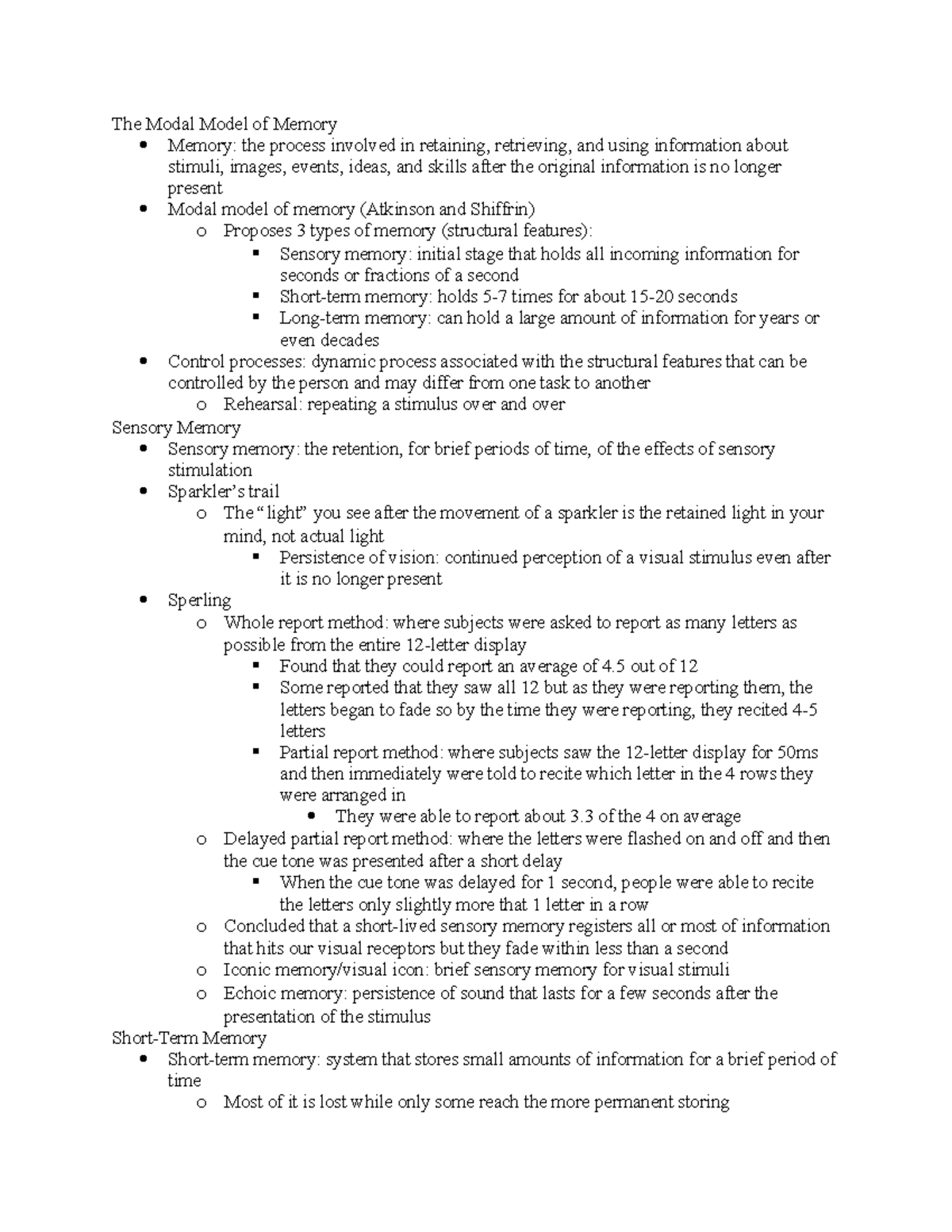 Ch 5 - Short-term and working memory - Cognitive Psychology: Connecting ...