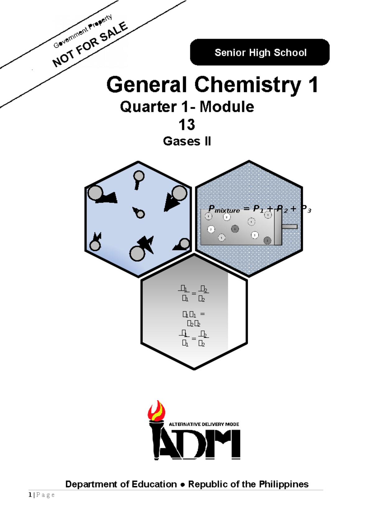 General Chemistry 1 Q1 Mod6 Gases II Version 1 - University Of The ...