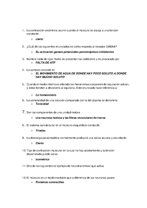 Primer Examen Parcial De Fisiología 1 Alejandra Perea Tenorio - Primer 