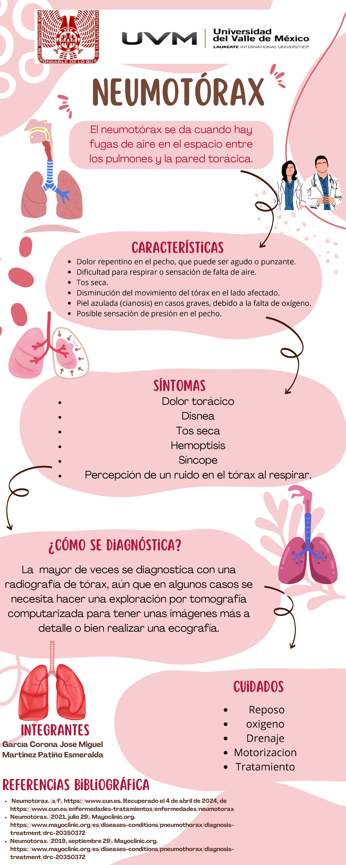 Infografía sistema respiratorio - Neumotórax Características El ...