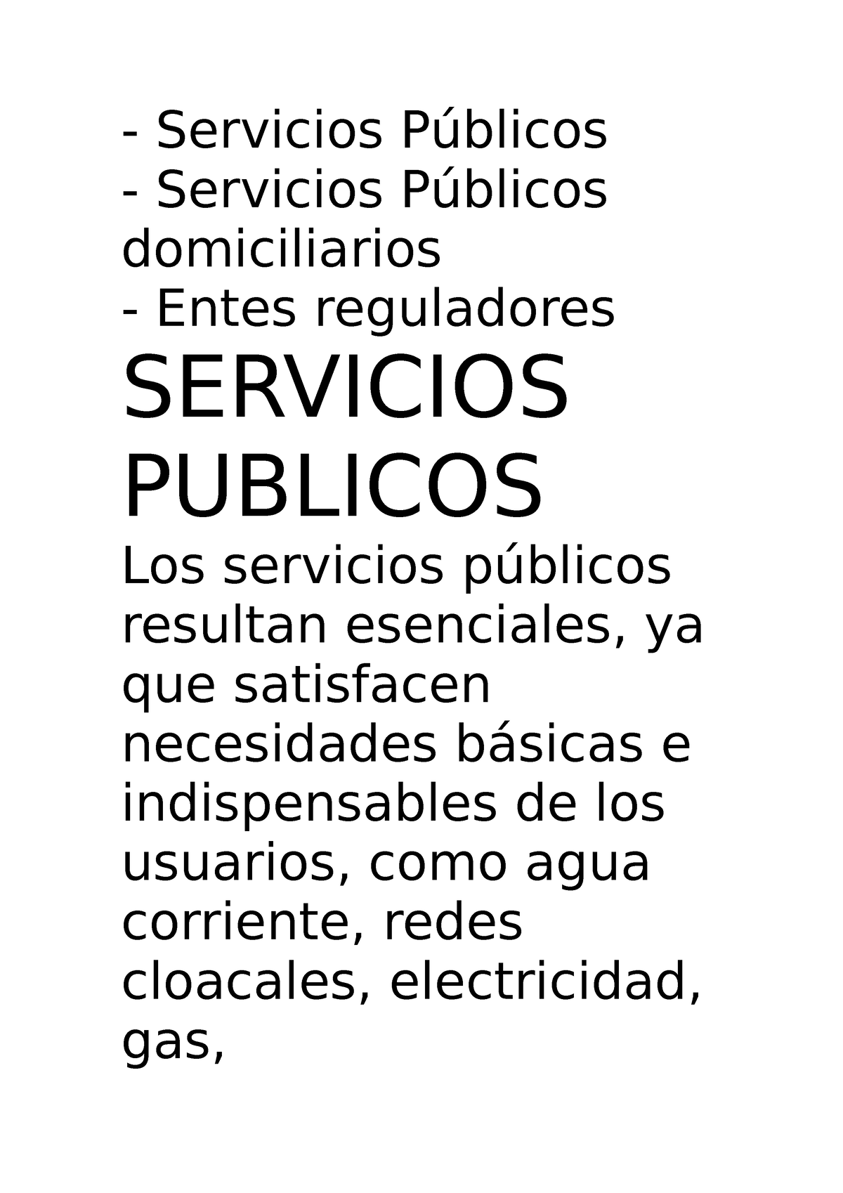 Servicios Publicos Apuntes Servicios Públicos Servicios Públicos Domiciliarios Entes 8039