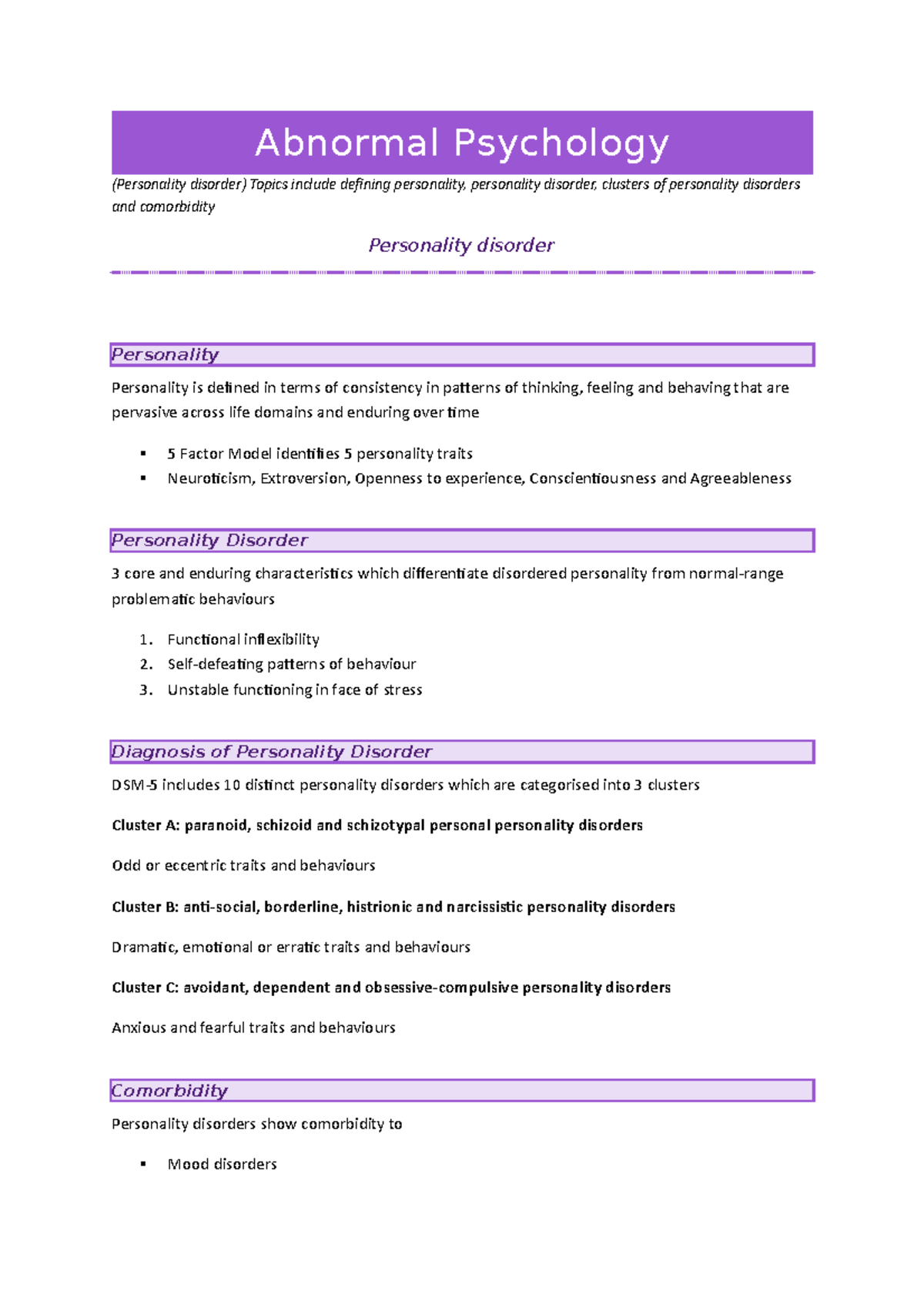 dissertation topics abnormal psychology