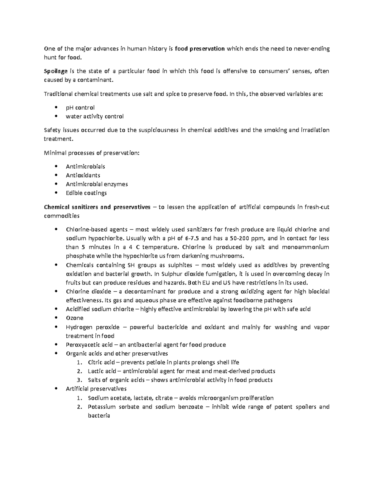 Module 2 - Preservation - One of the major advances in human history is ...