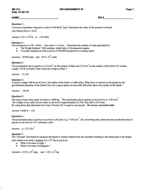 Homework 5 Statics - ME 214 - Studocu