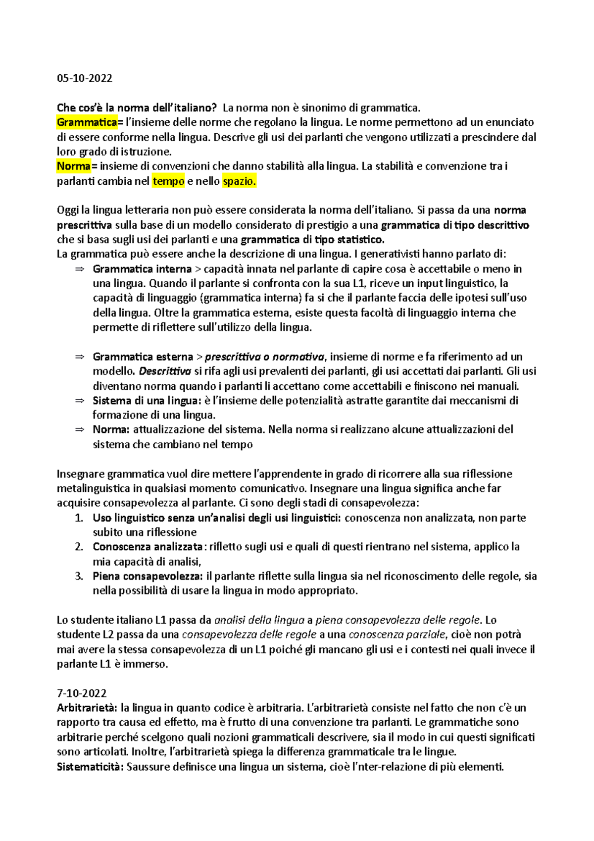 Grammatica e norma 0510 Che cos’è