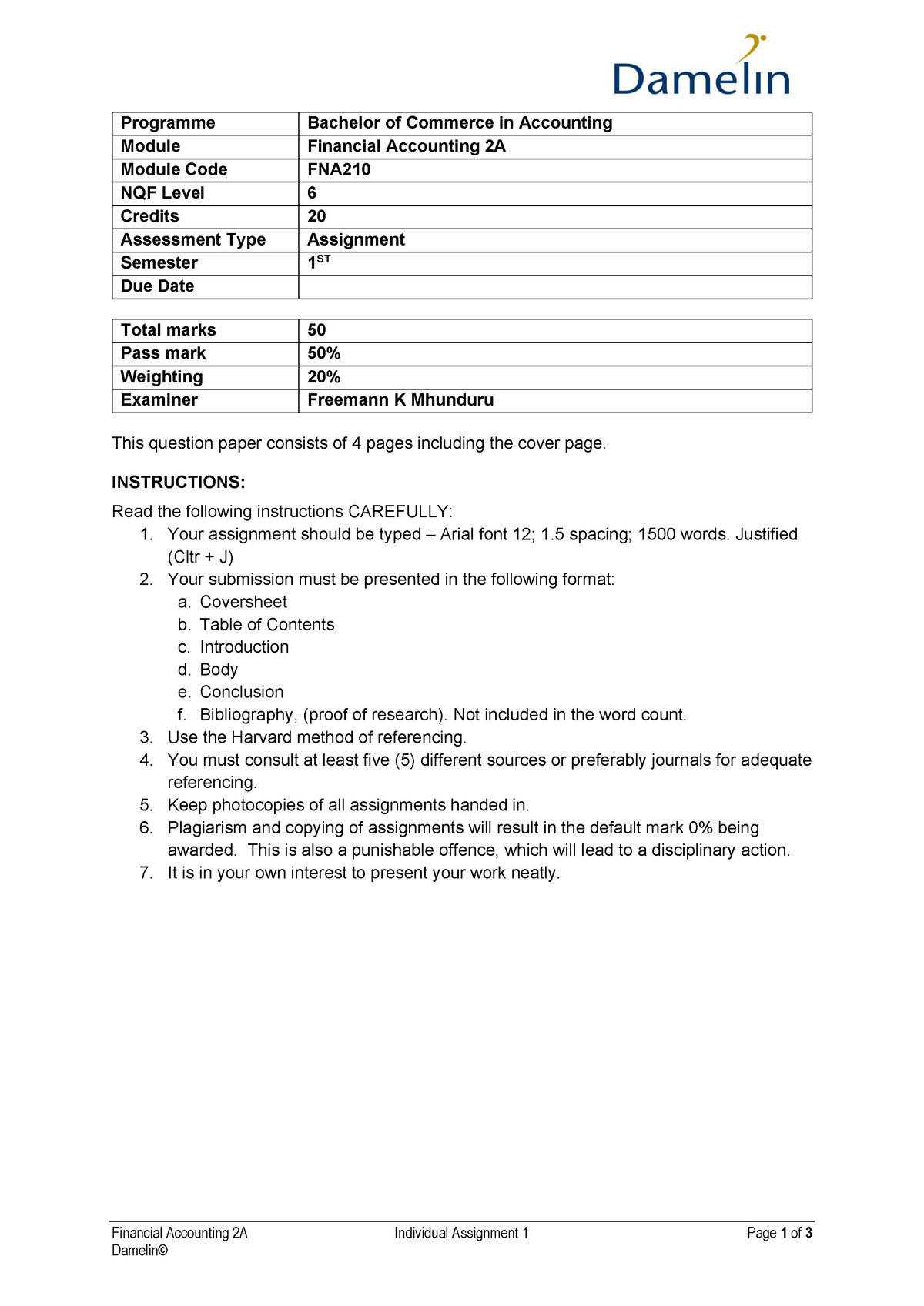 financial accounting 2 assignment