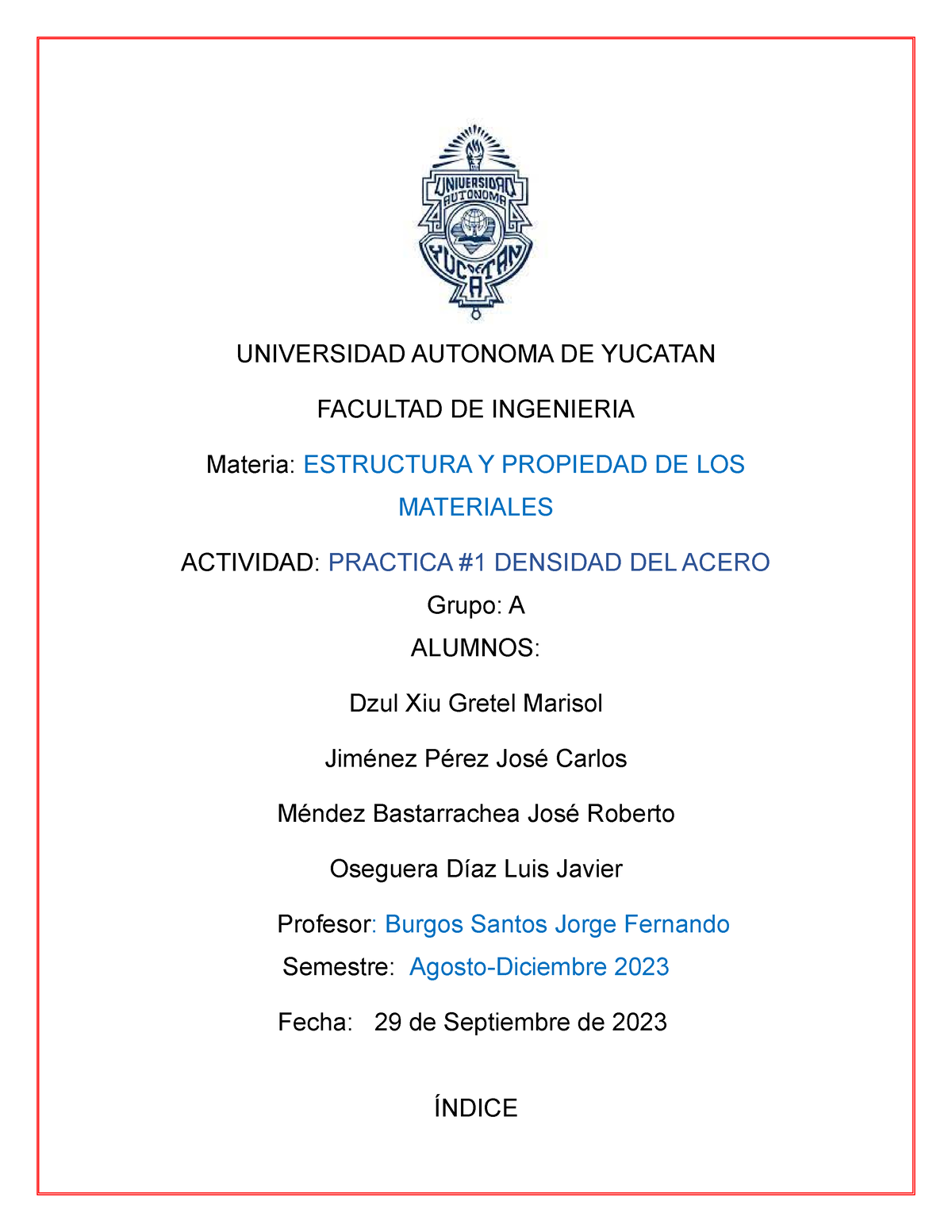 Practica 1 Jimenez Perez Jose - UNIVERSIDAD AUTONOMA DE YUCATAN ...