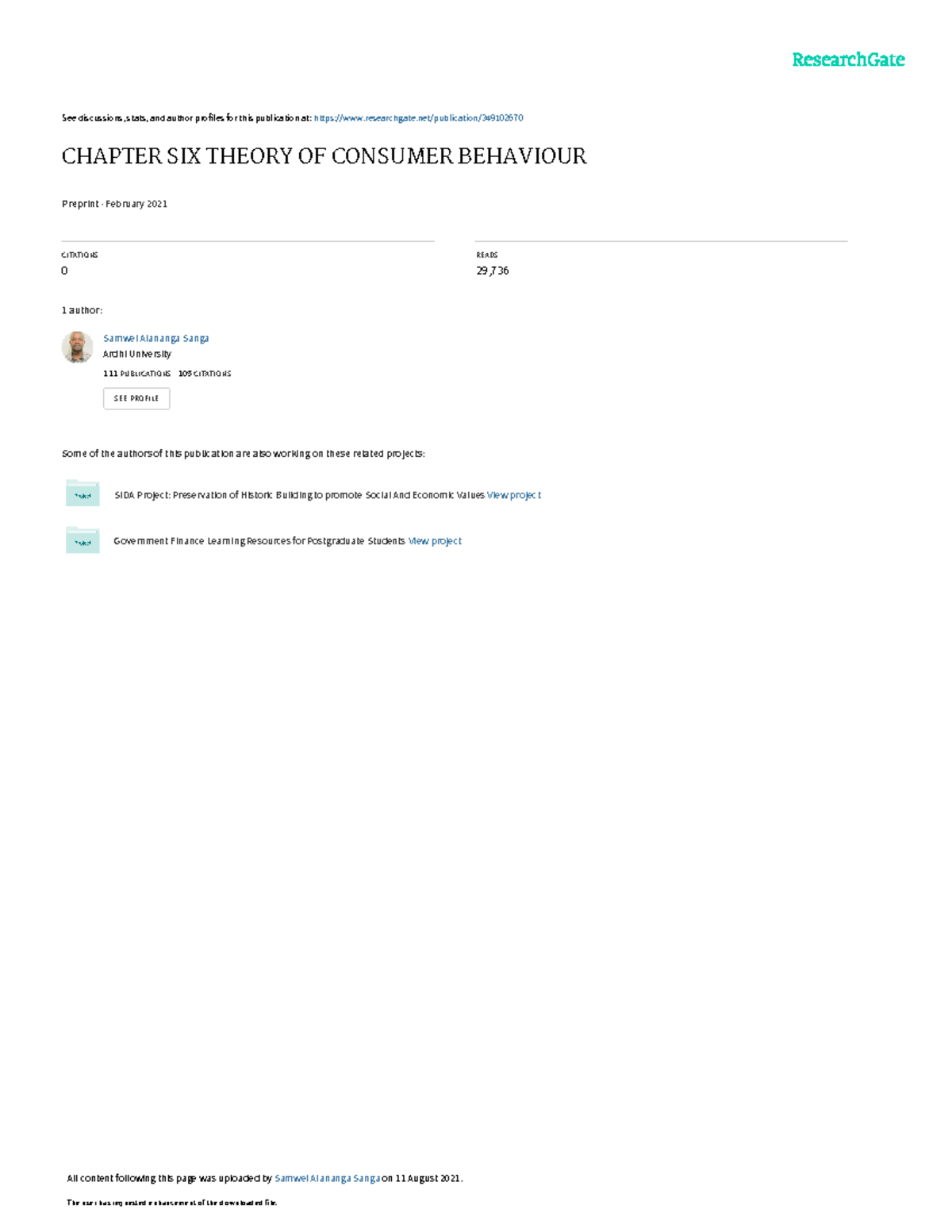 06 Theory Of Consumer Behaviour Notes Final See Discussions Stats