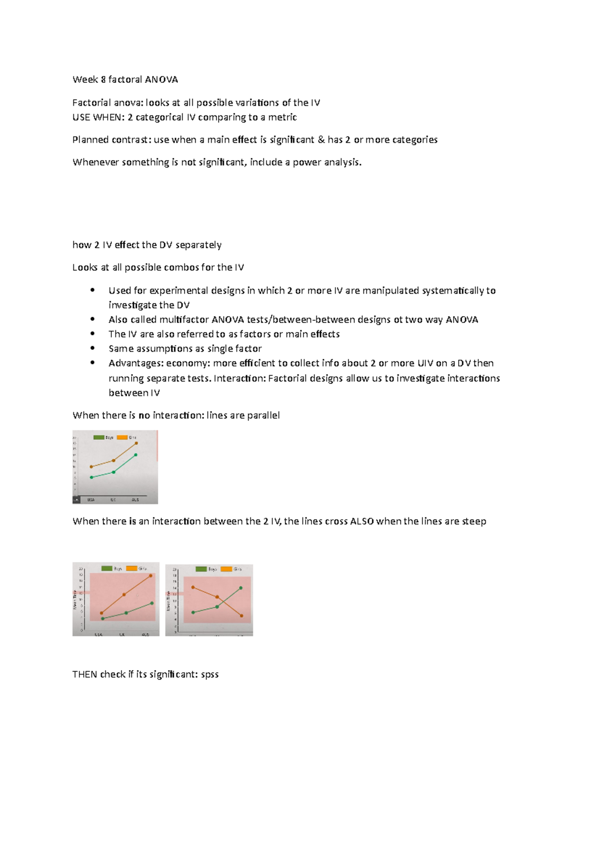 Week 8 regressiong - Lecture notes 8 - Week 8 factoral ANOVA Factorial ...