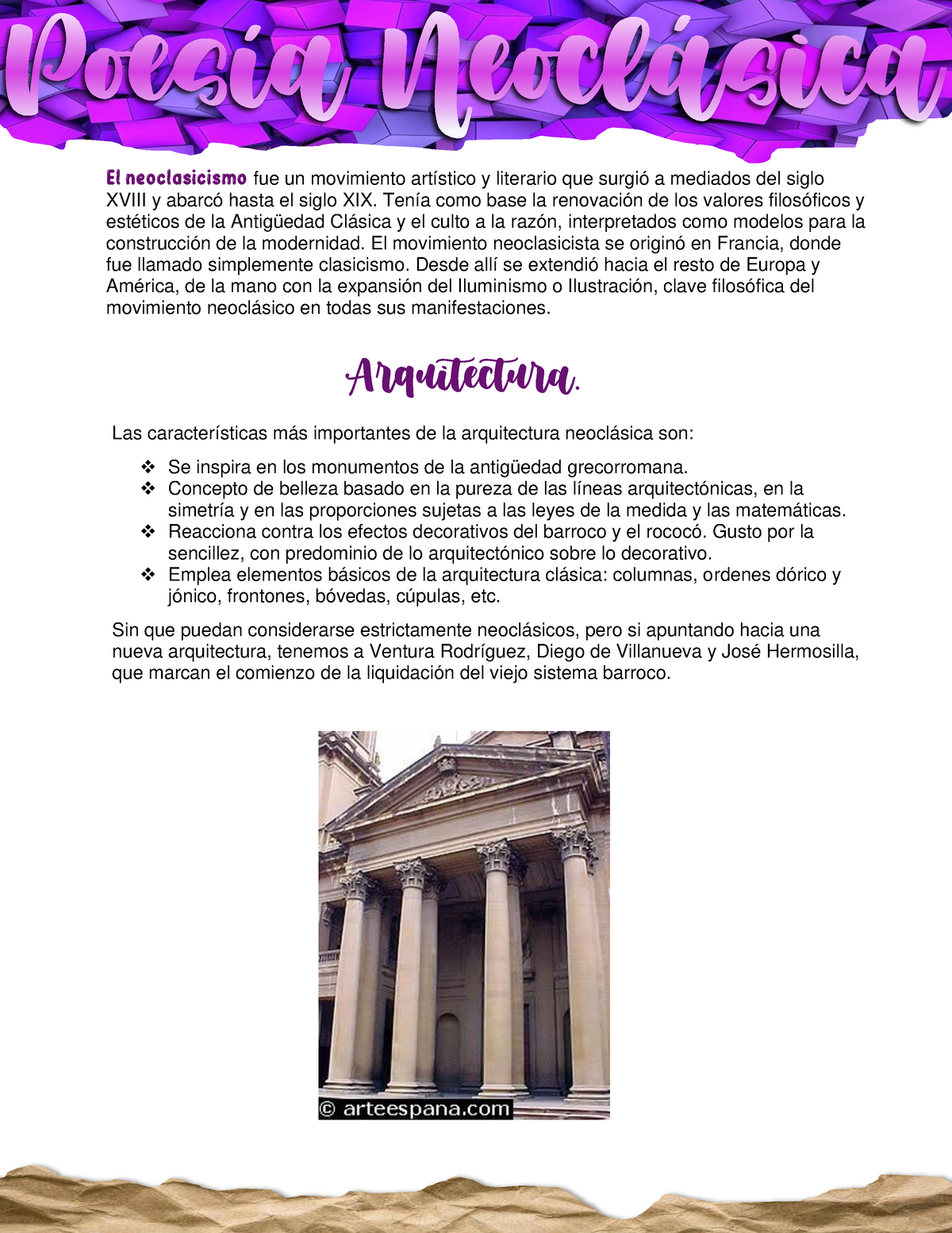 Poesia Neoclasica - Arquitectura. Las Características Más Importantes ...