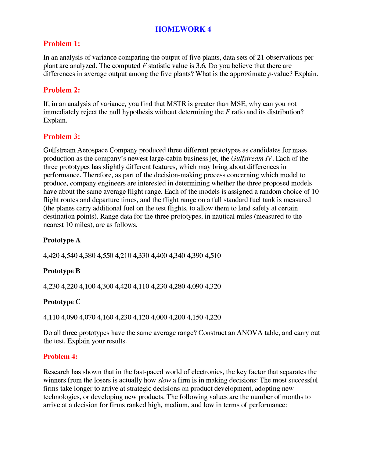 probability homework 4