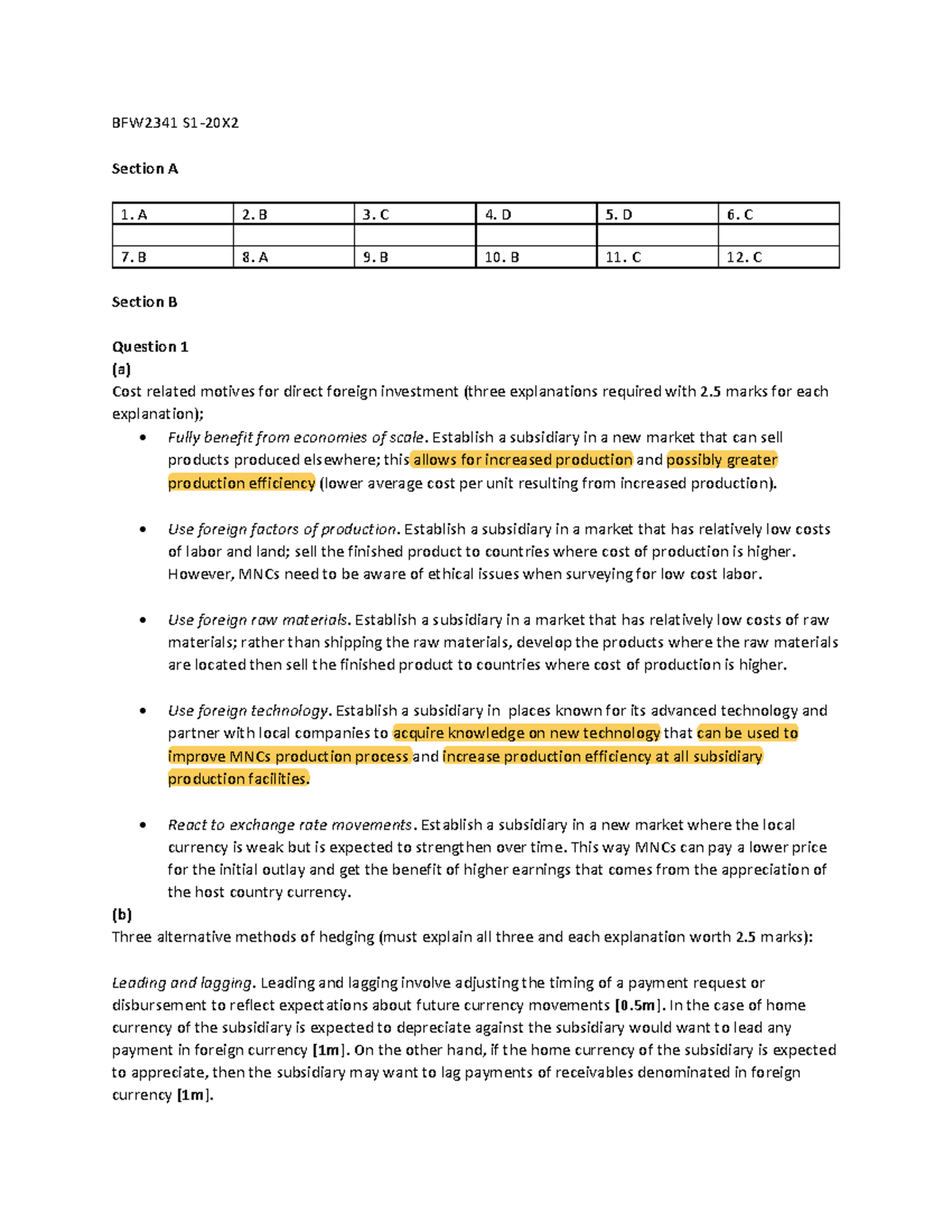 Exam 2012 Questions And Answers Warning Tt Undefined Function 32 Bfw2341 S1 20x Section A Exam 2012 Questions And Answers Warning Tt Undefined Function 32 Bfw2341 S1 20x Section A