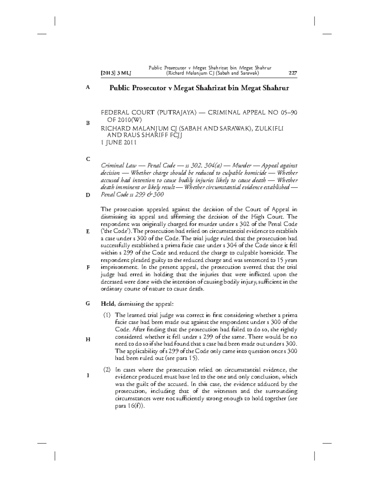 Case judgement highlighted Criminal Law I Studocu