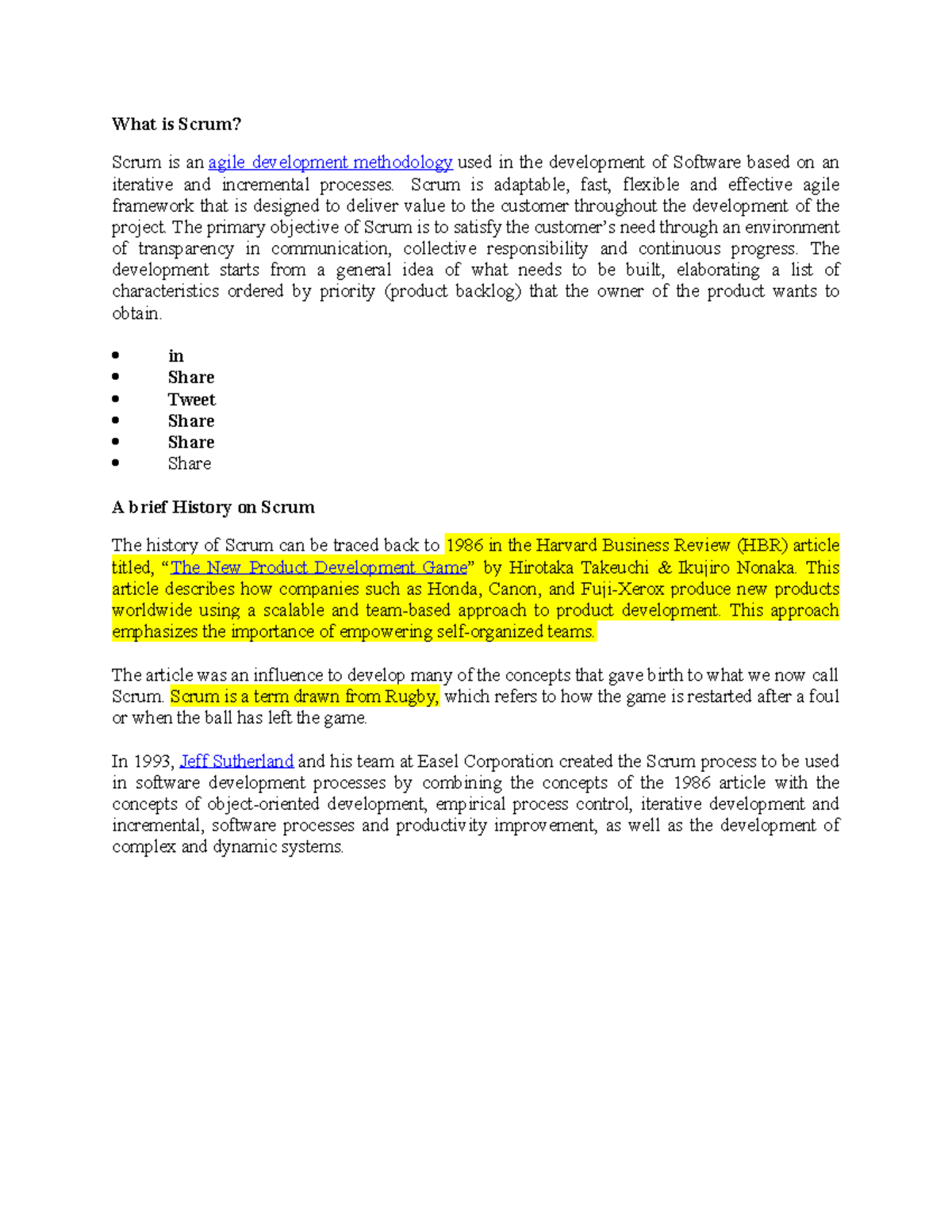 What is Scrum - ..... - What is Scrum? Scrum is an agile development ...