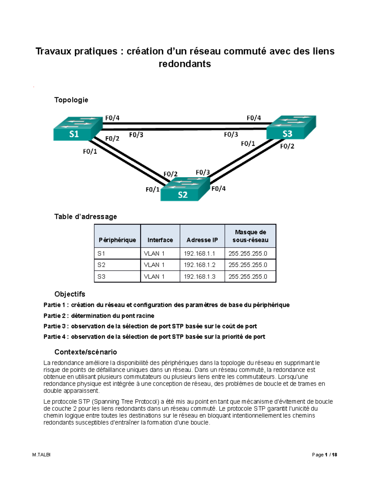 2.1.2.10 Lab - Construire un réseau commuté avec des liens redondants ...
