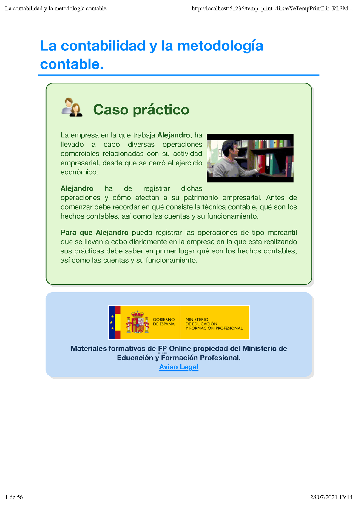 PIAC02 - Piac 1º Af - La Contabilidad Y La Metodología Contable. Caso ...