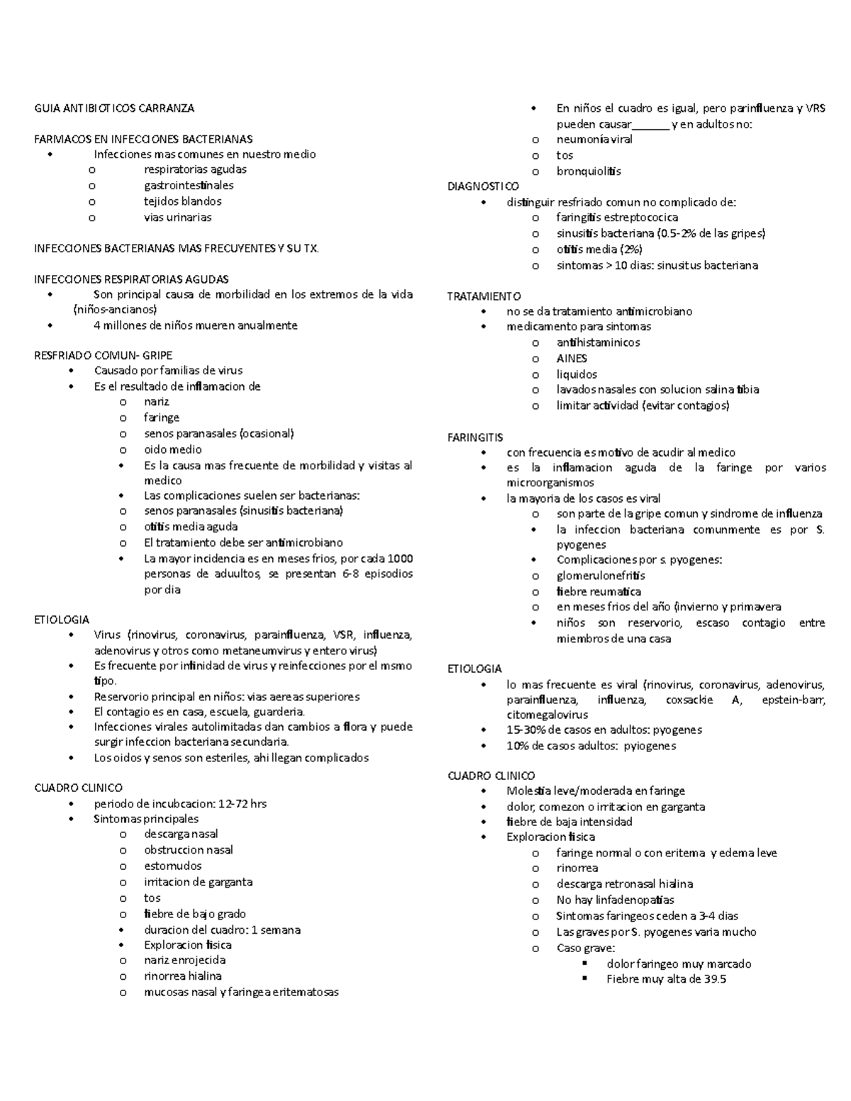 infeccion bacteriana grave en ninos