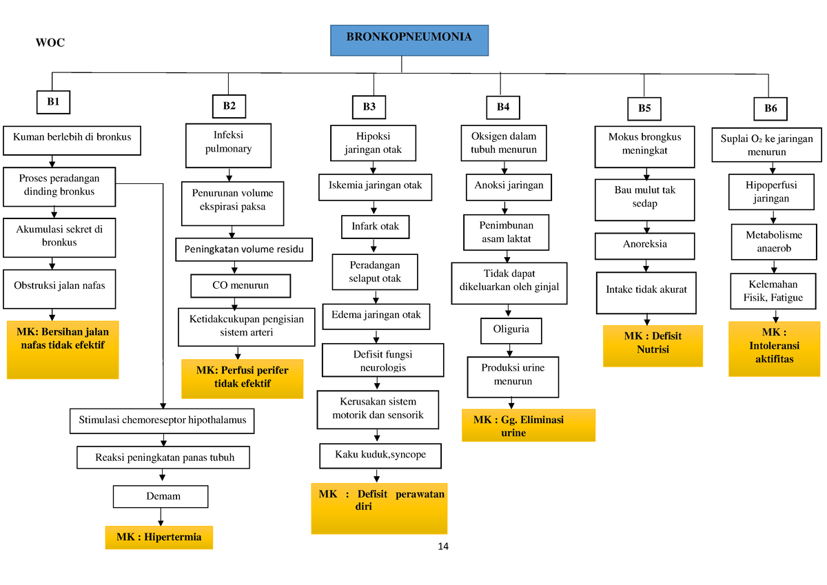 WOC fix - BRONKOPNRUMONIA - WOC BRONKOPNEUMONIA B Kuman berlebih di ...