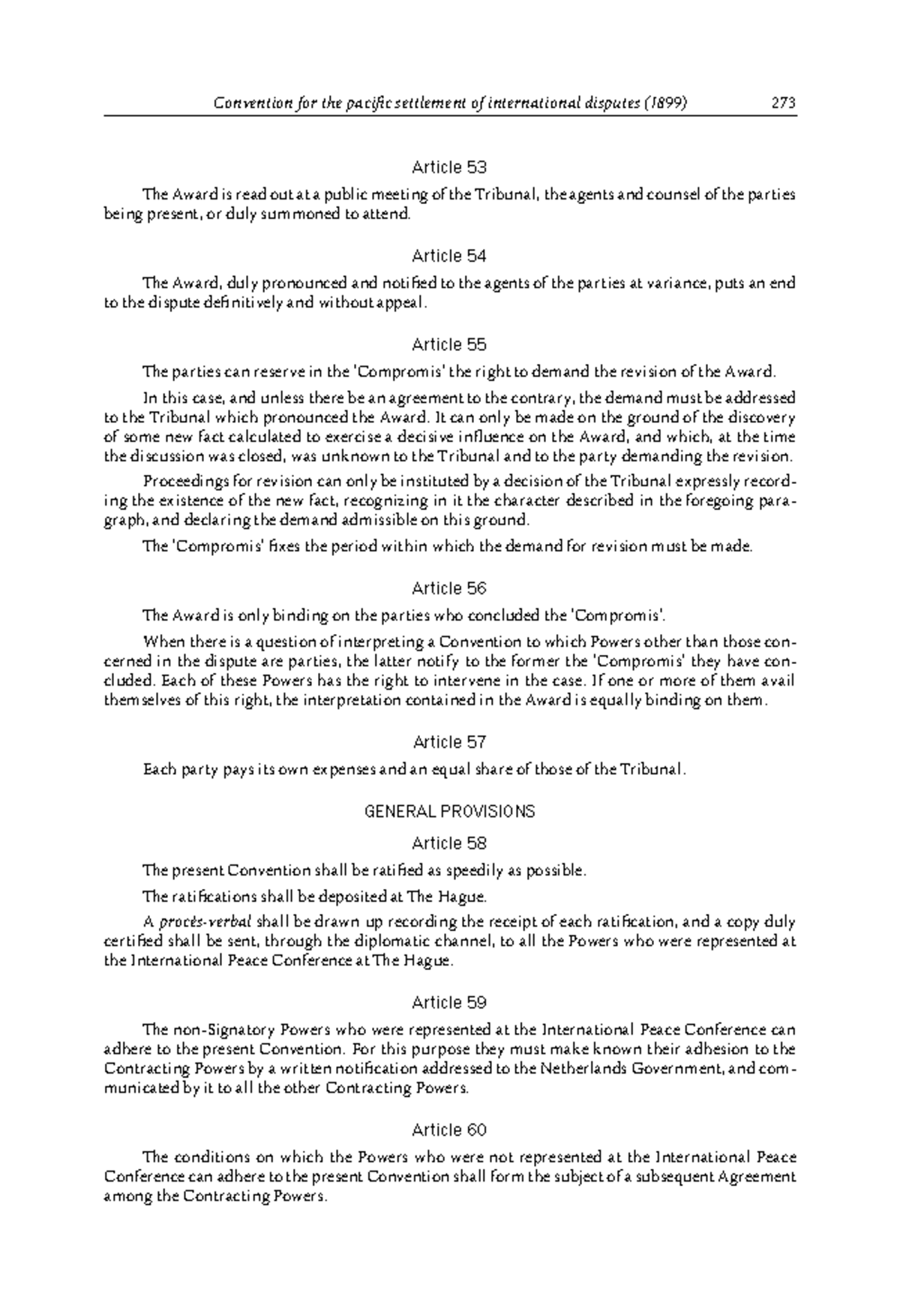 Book 1-97 - n/a - Convention for the paci c settlement of international ...