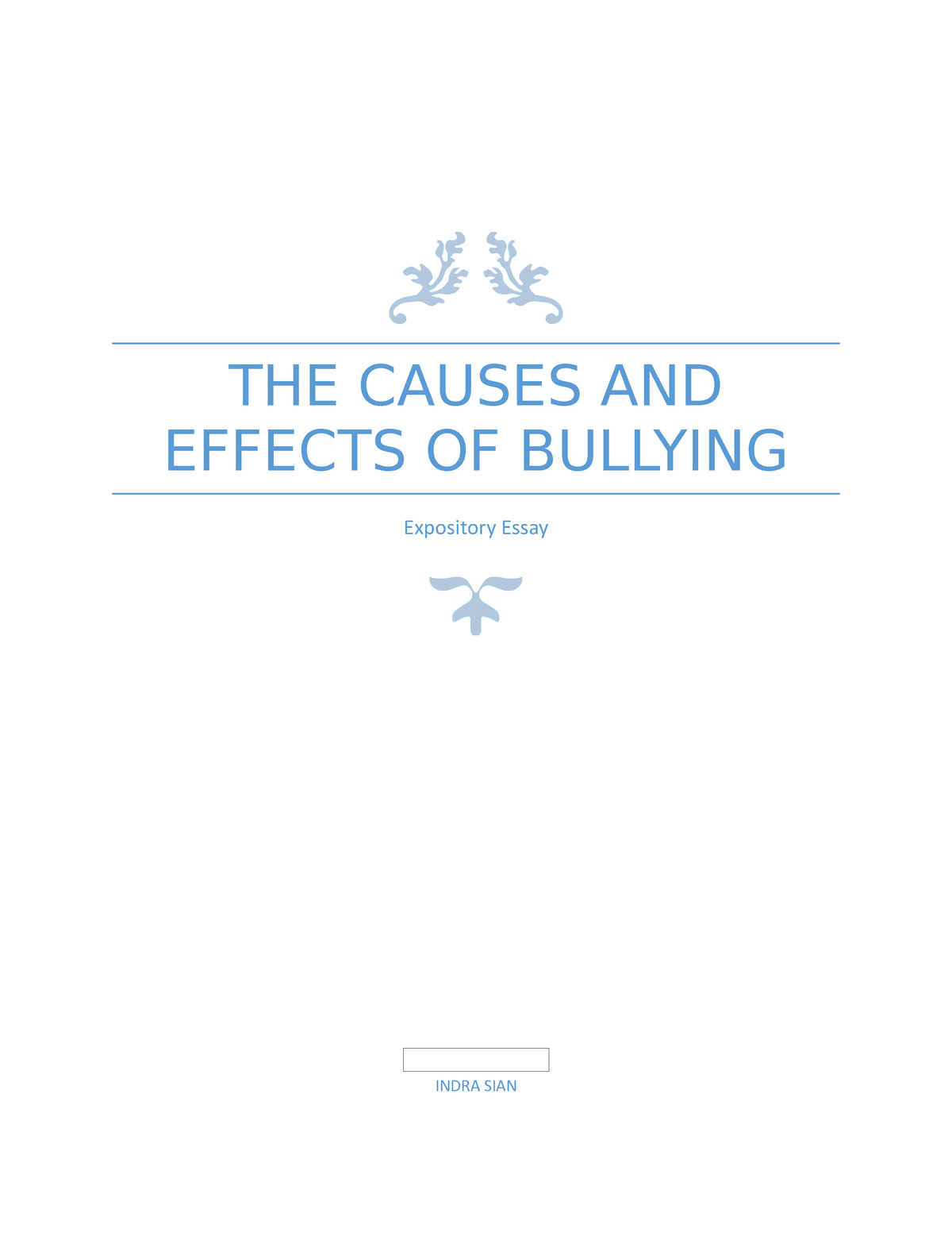 descriptive research design about bullying