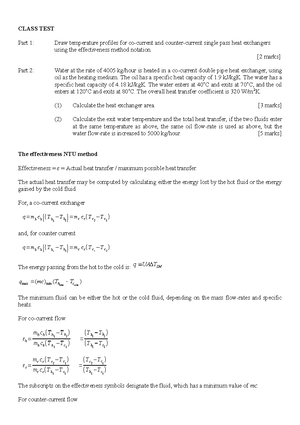 SECT 1 - Example questions - EG103 HEAT TRANSFER COURSE NOTES LECTURE 1 ...