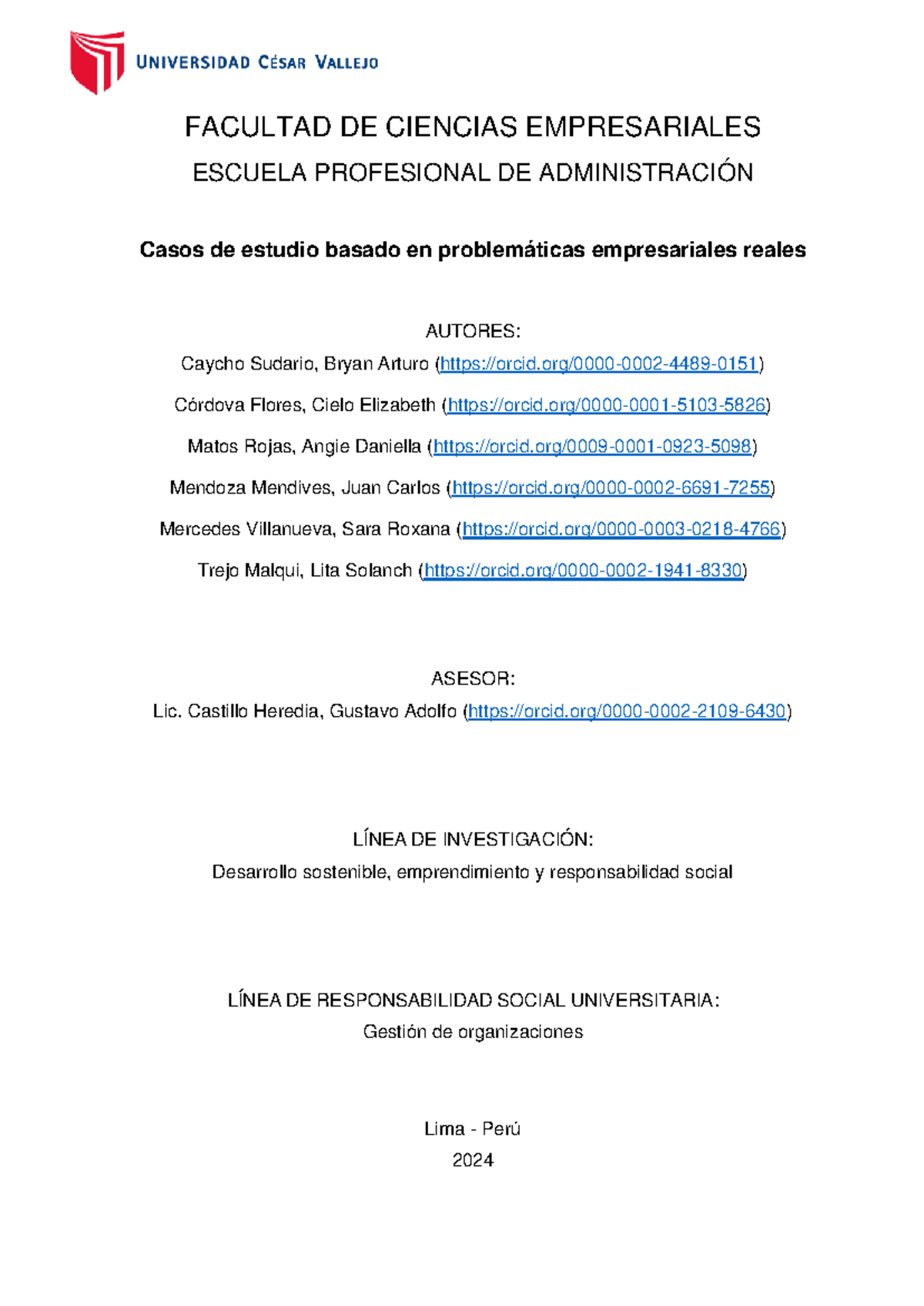 Casos de estudio basado en problemáticas empresariales reales - i ...