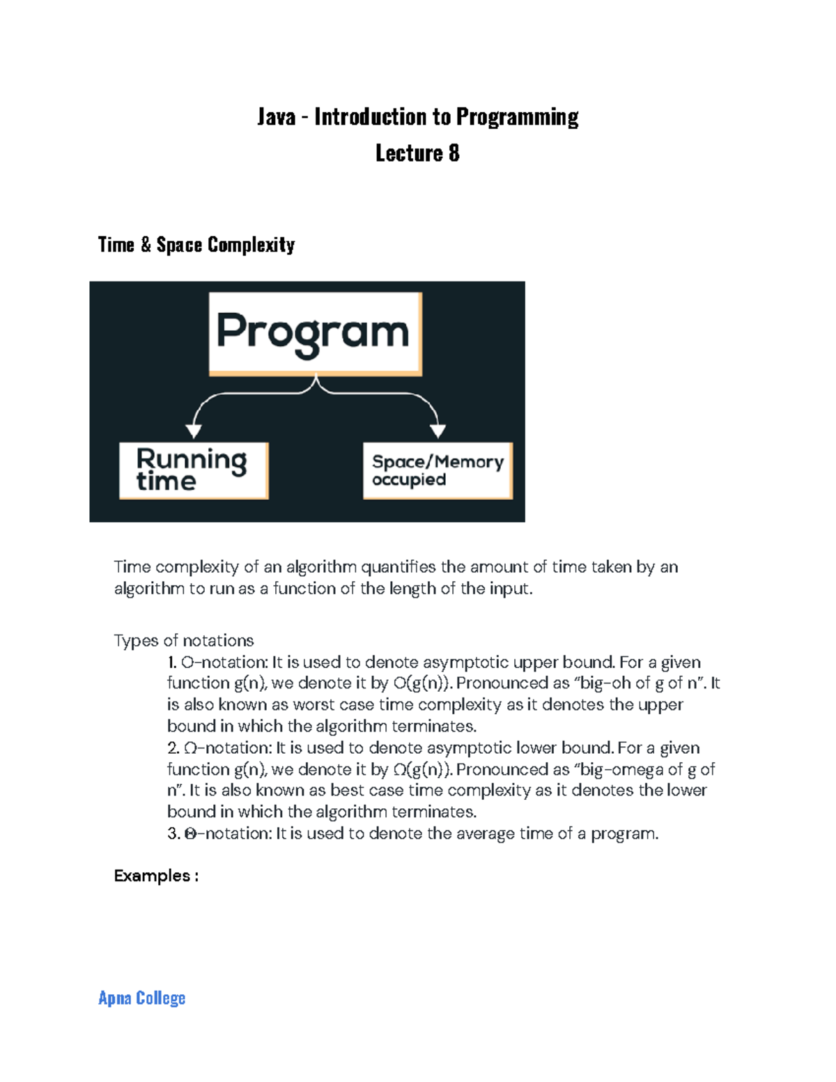 Java Lecture 8 - Java - Introduction To Programming Lecture 8 Time ...