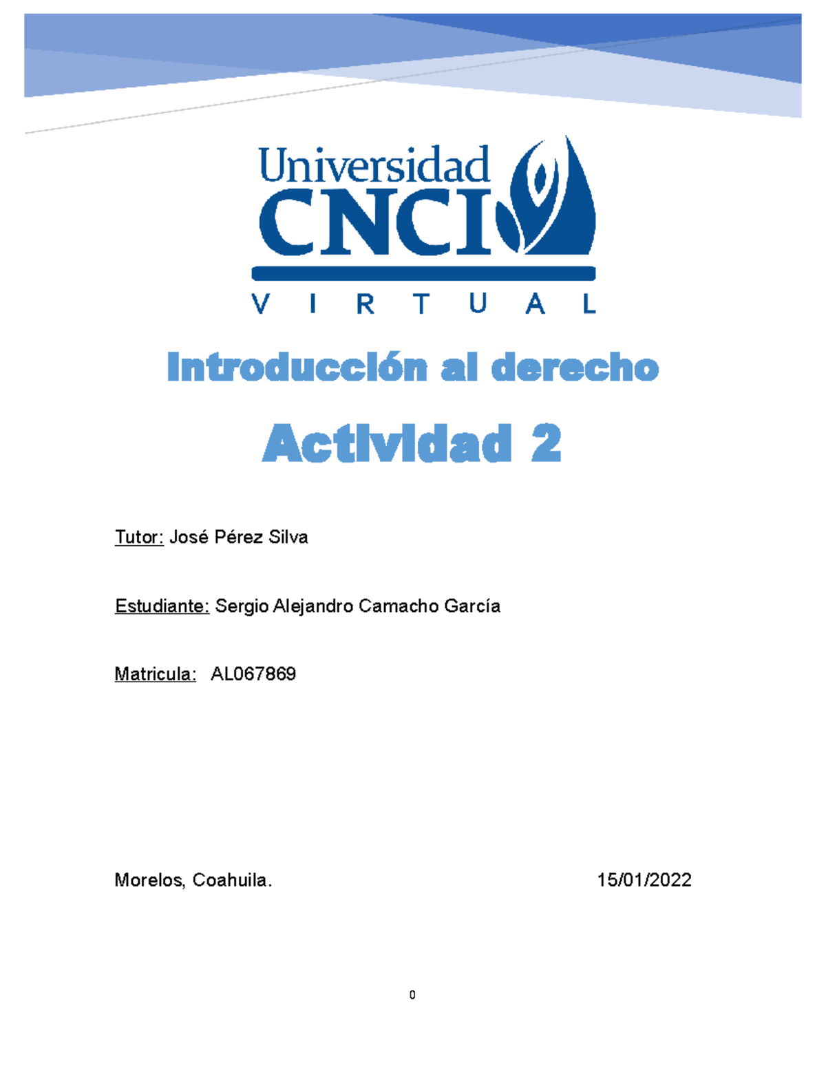 Introducción Al Derecho - Actividad 2 - Introducción Al Derecho ...