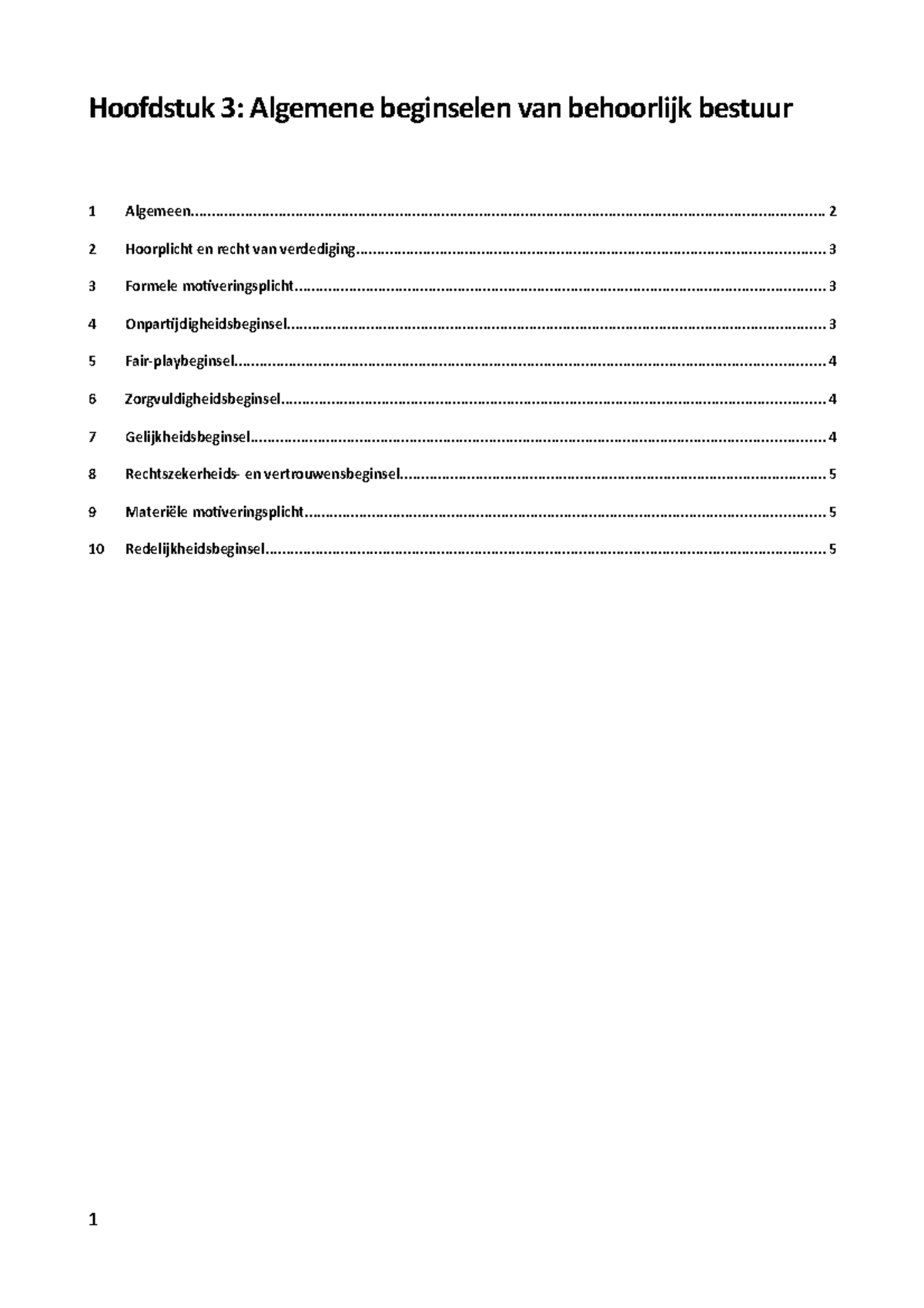 H03 - Algemene Beginselen Vh BB - Hoofdstuk 3: Algemene Beginselen Van ...