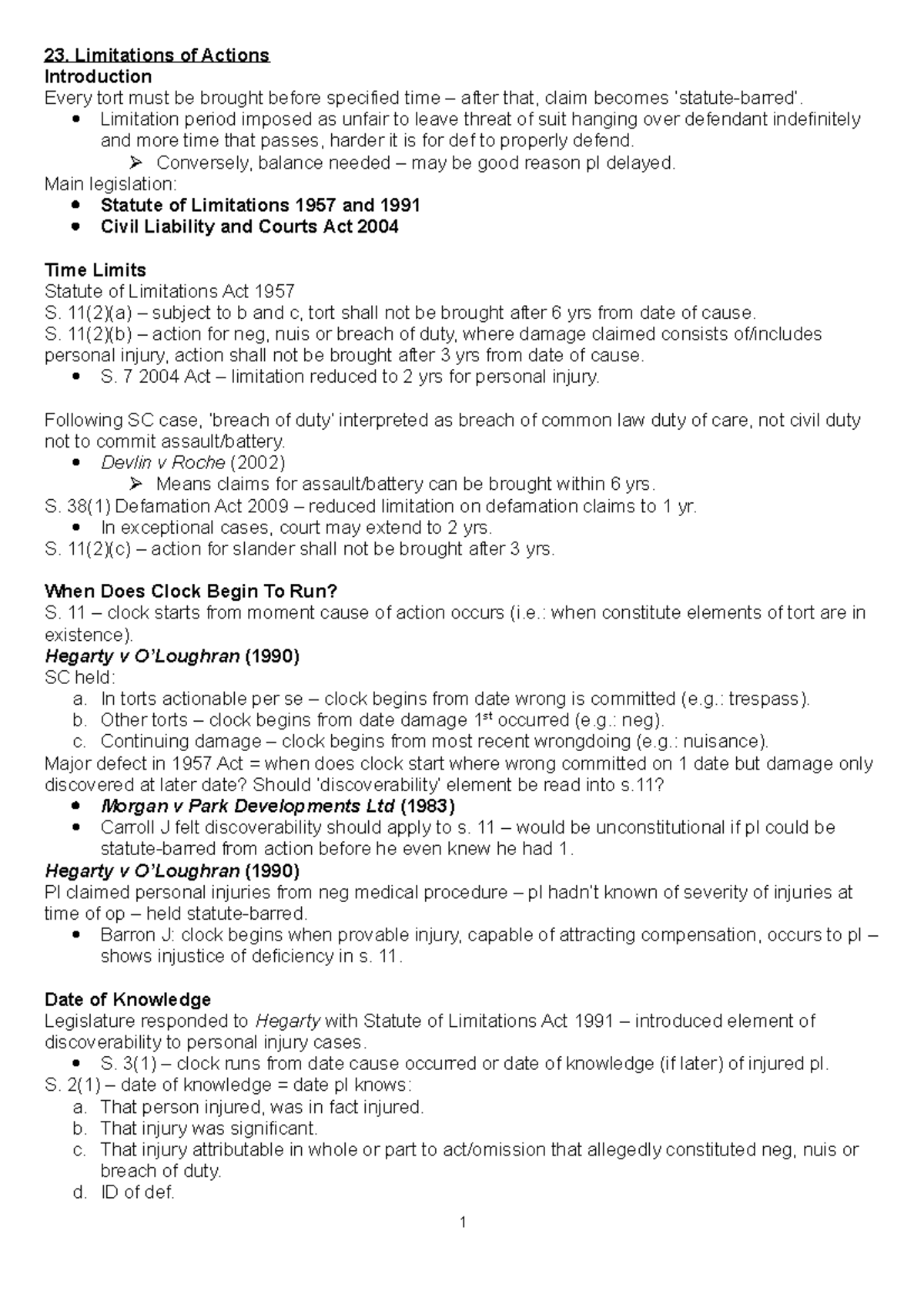 23-limitations-of-actions-23-limitations-of-actions-introduction