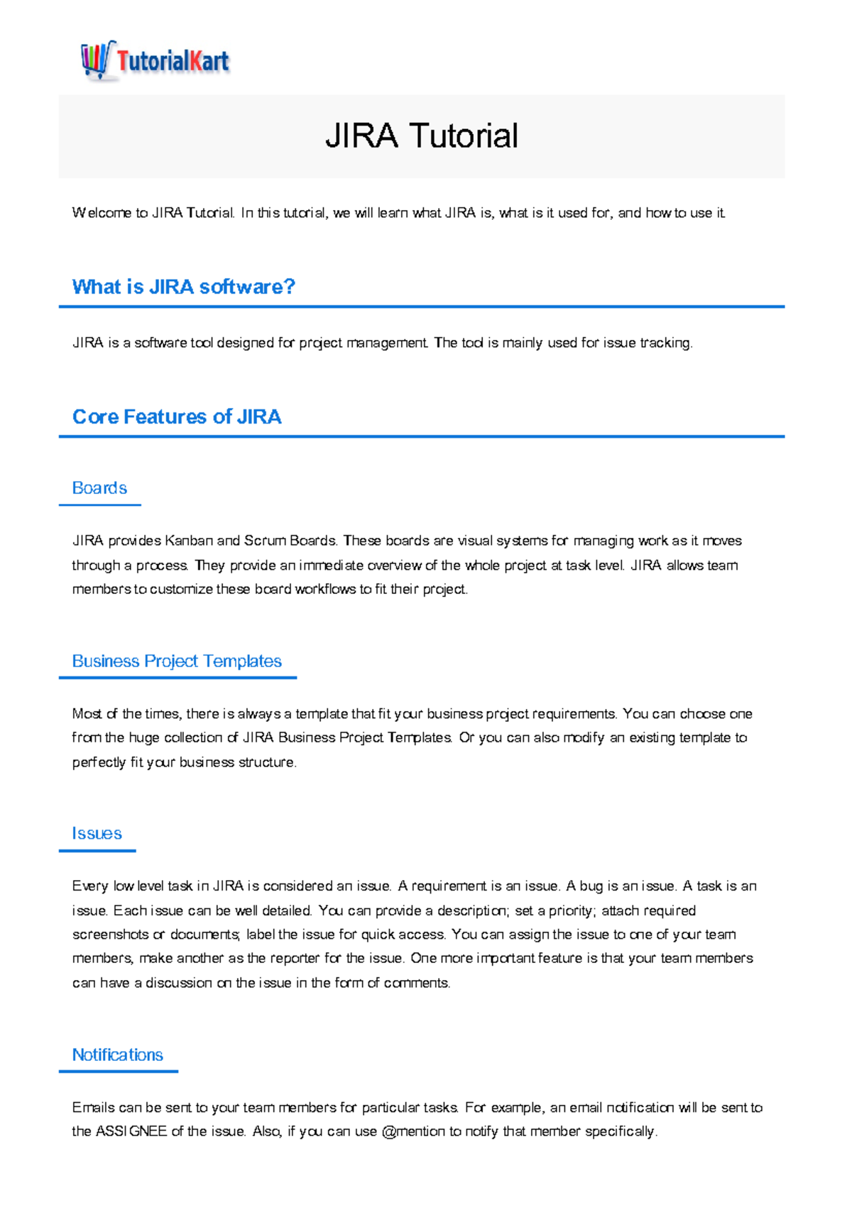 JIRA Tutorial 1696909830 - Welcome to JIRA Tutorial. In this tutorial ...