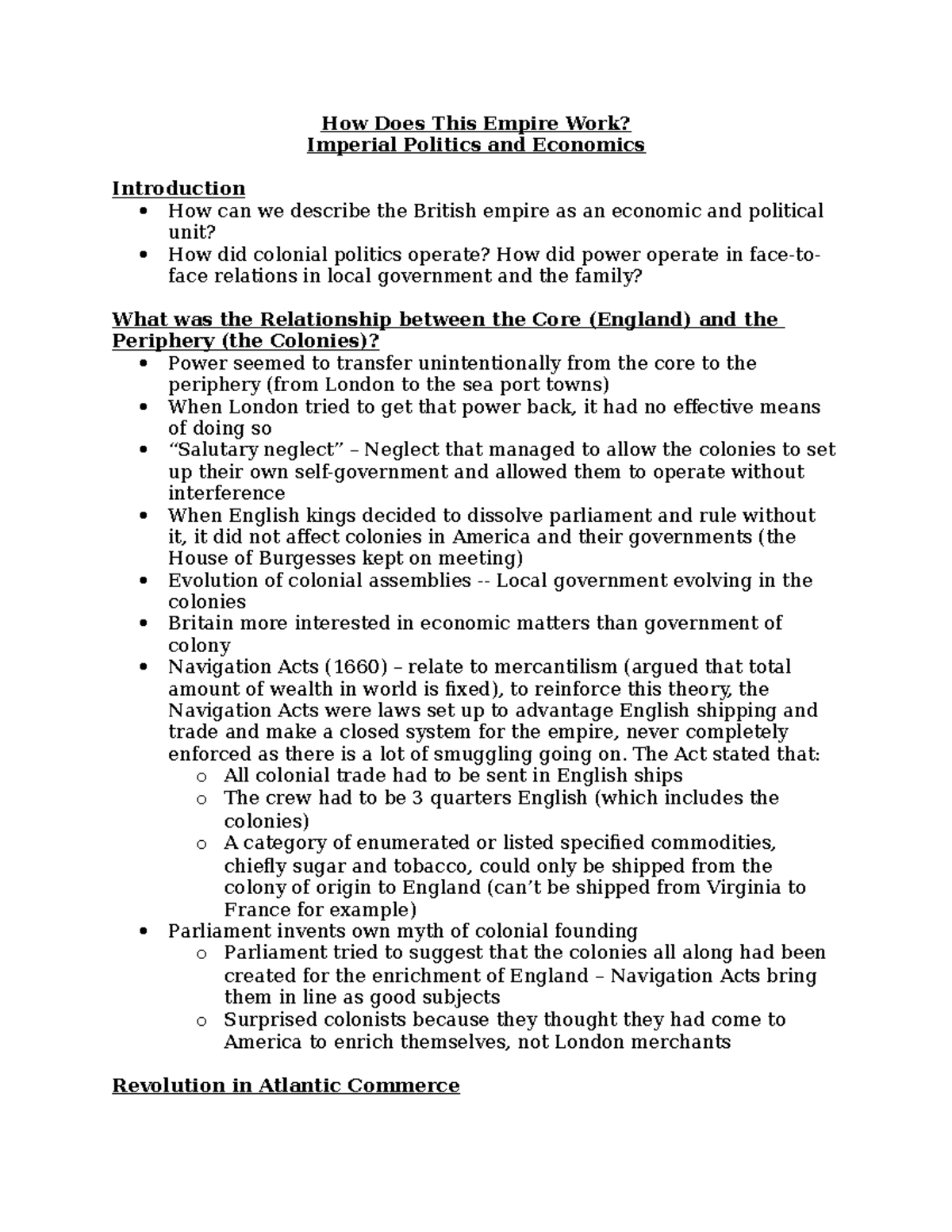 How Does This Empire Work How Does This Empire Work? Imperial