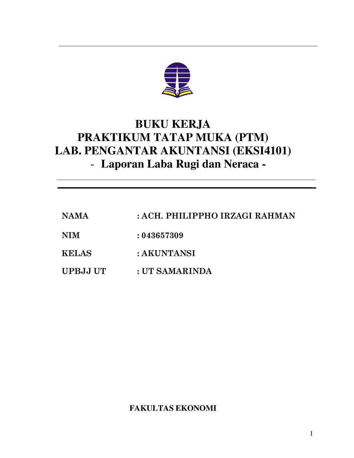 Kertas Kerja Tugas 7 - Laboratorium Pengantar Akuntansi - BUKU KERJA ...