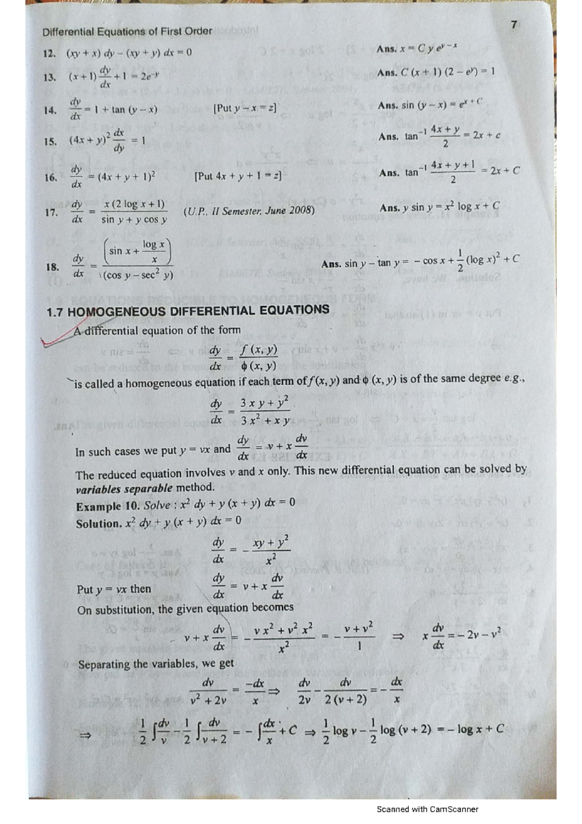 Homogeneous equation - quality and safety of dairy product - Studocu