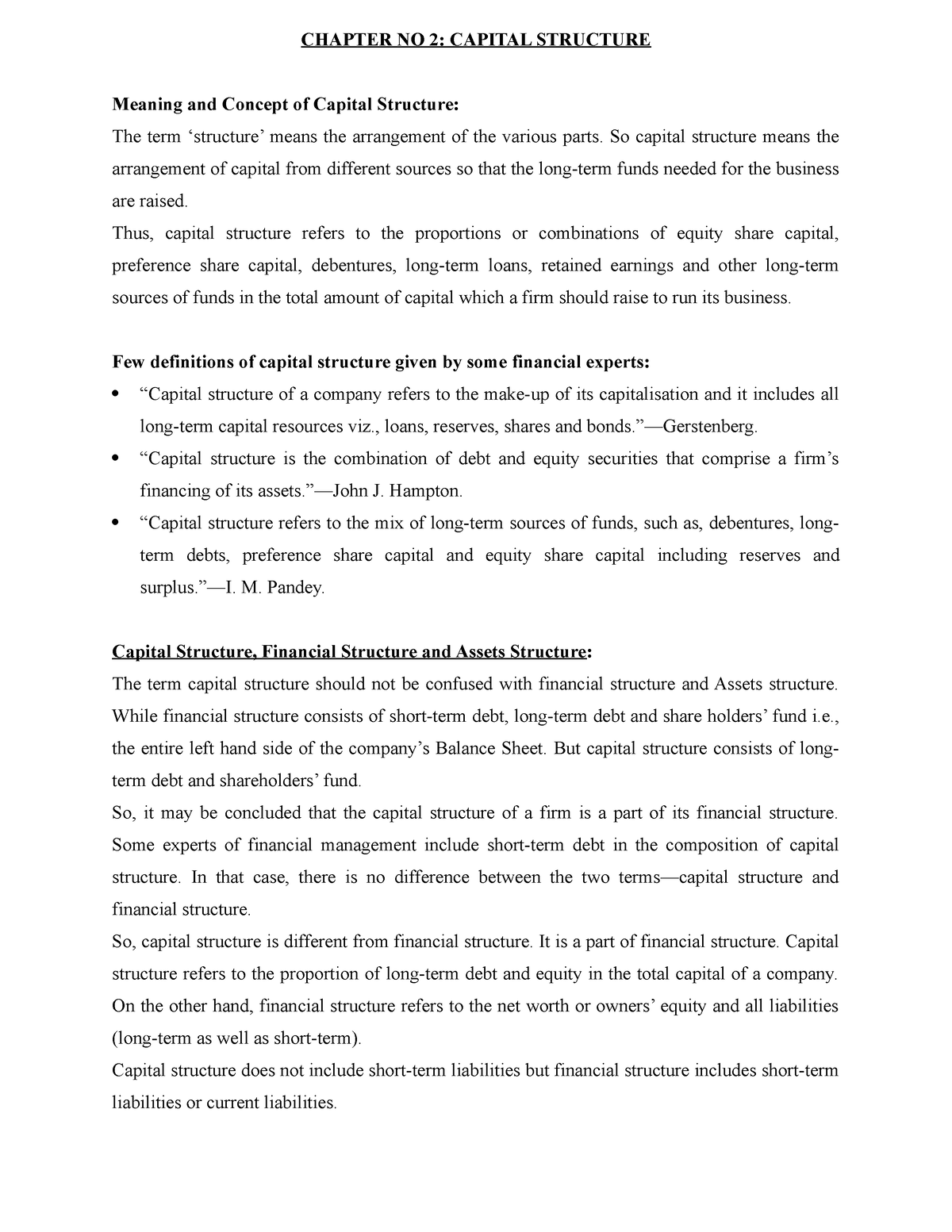 financial-management-capital-structure-chapter-no-2-capital